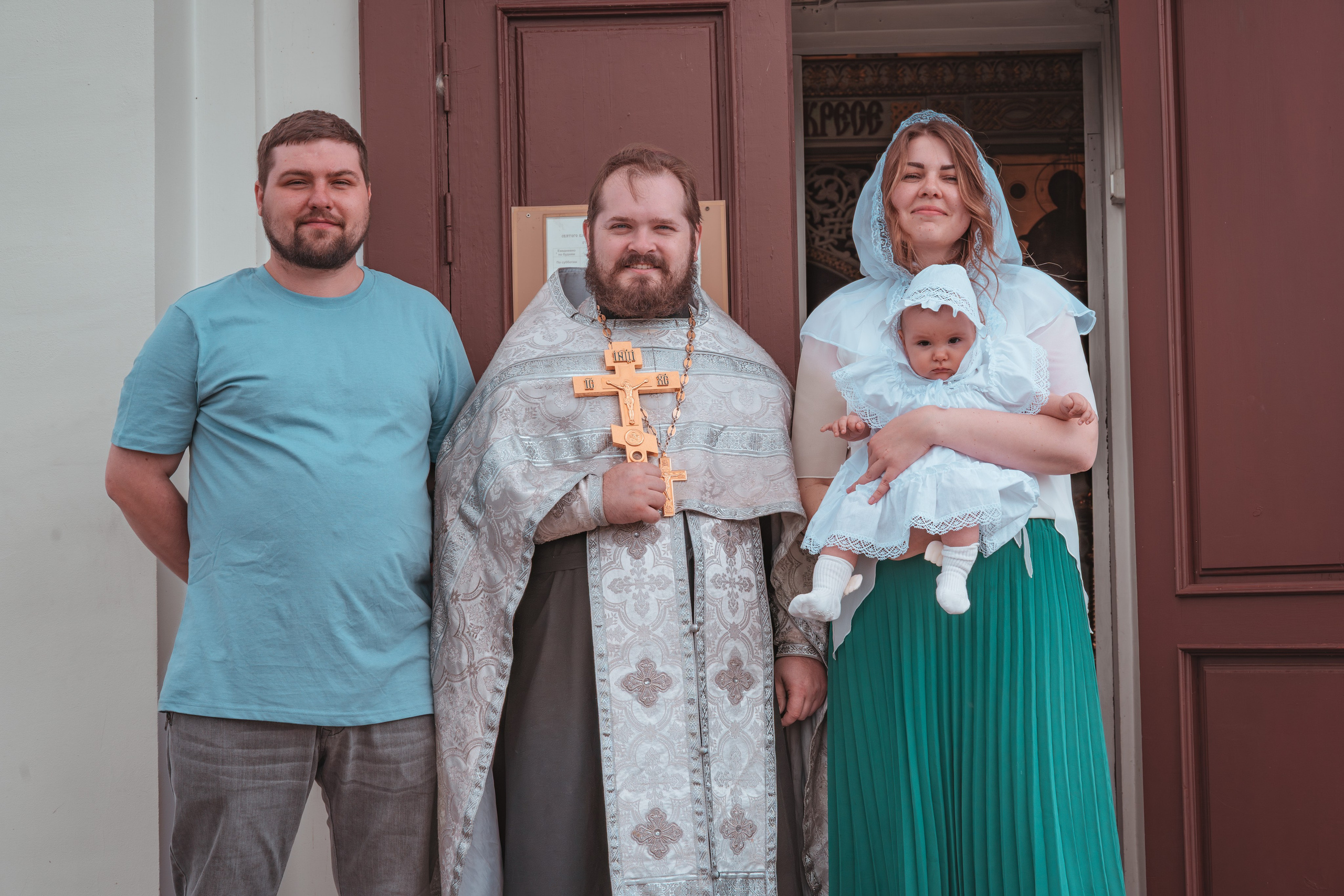 Крещение Анастасии в храме Михаила Тверского. Фотограф Евгений Егоров