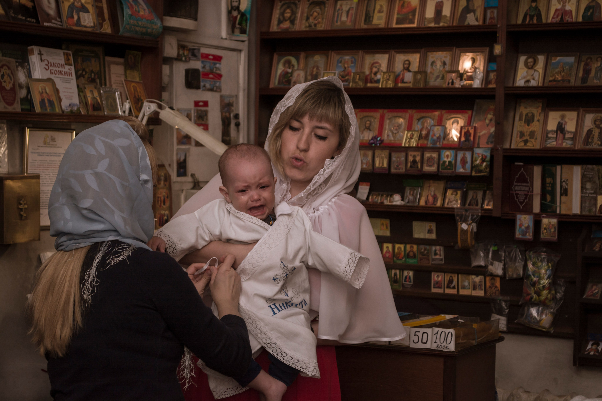 Крещение Никиты в храме Михаила Тверского г. Тверь. Фотограф Евгений Егоров