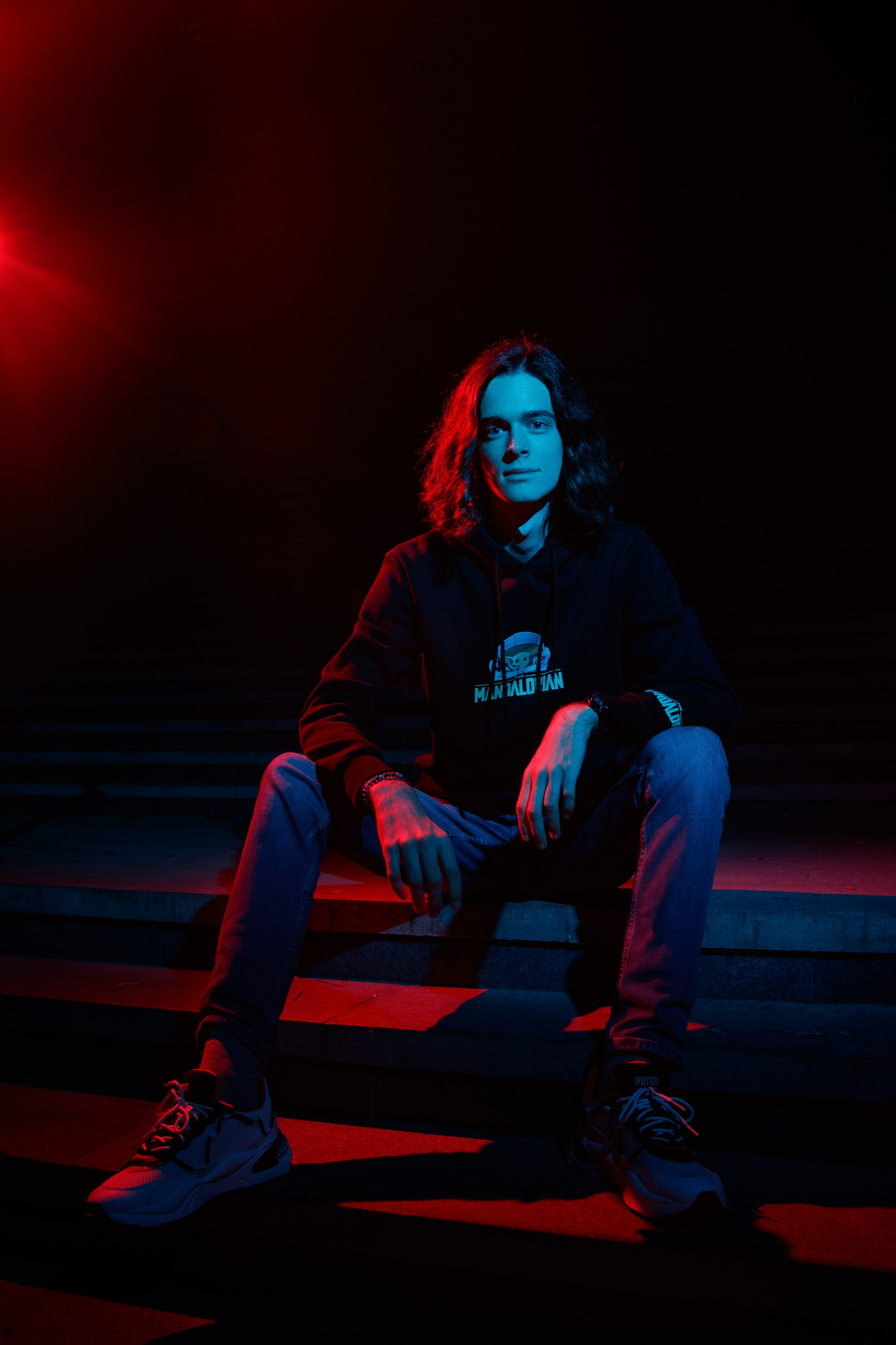 Фотосессия с неоновым светом и вспышками. Свадебный и портретный фотограф в Воронеже Нестеренко Илья