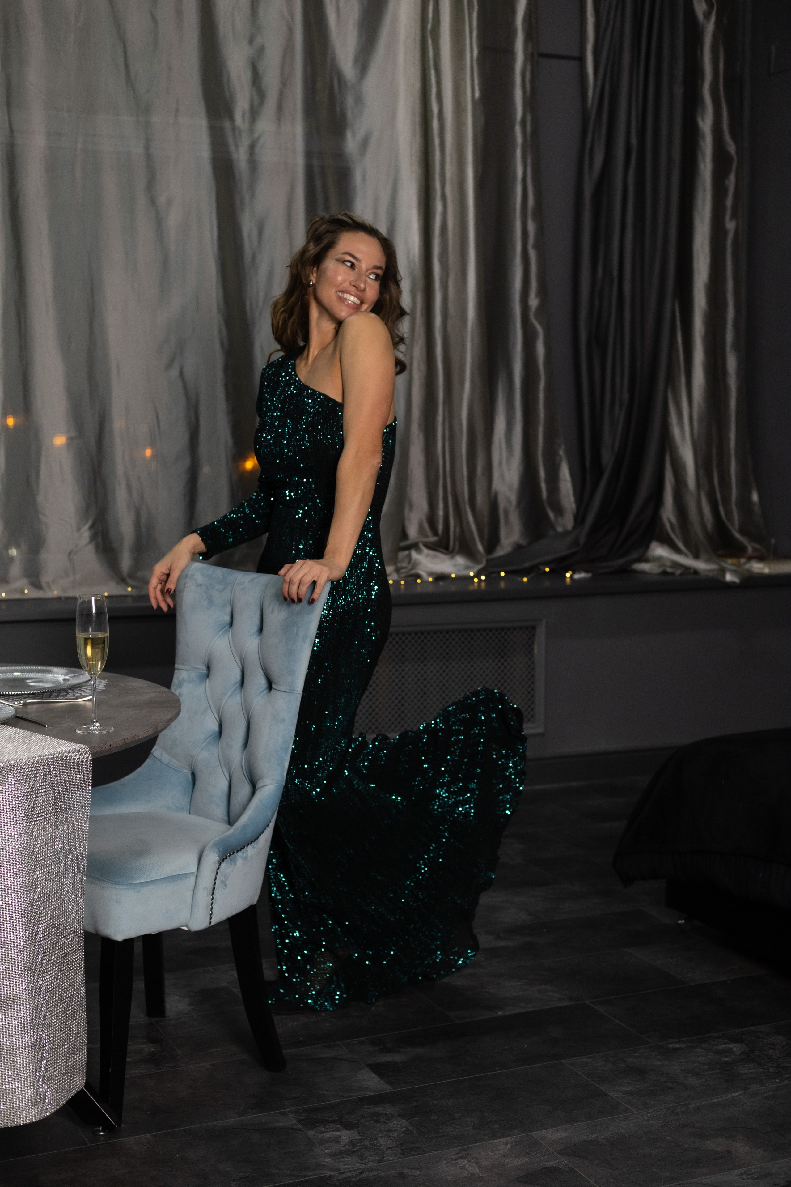 Новый год (съемка со вспышкой). Будуарный фотограф Савченко Дарья (Москва)