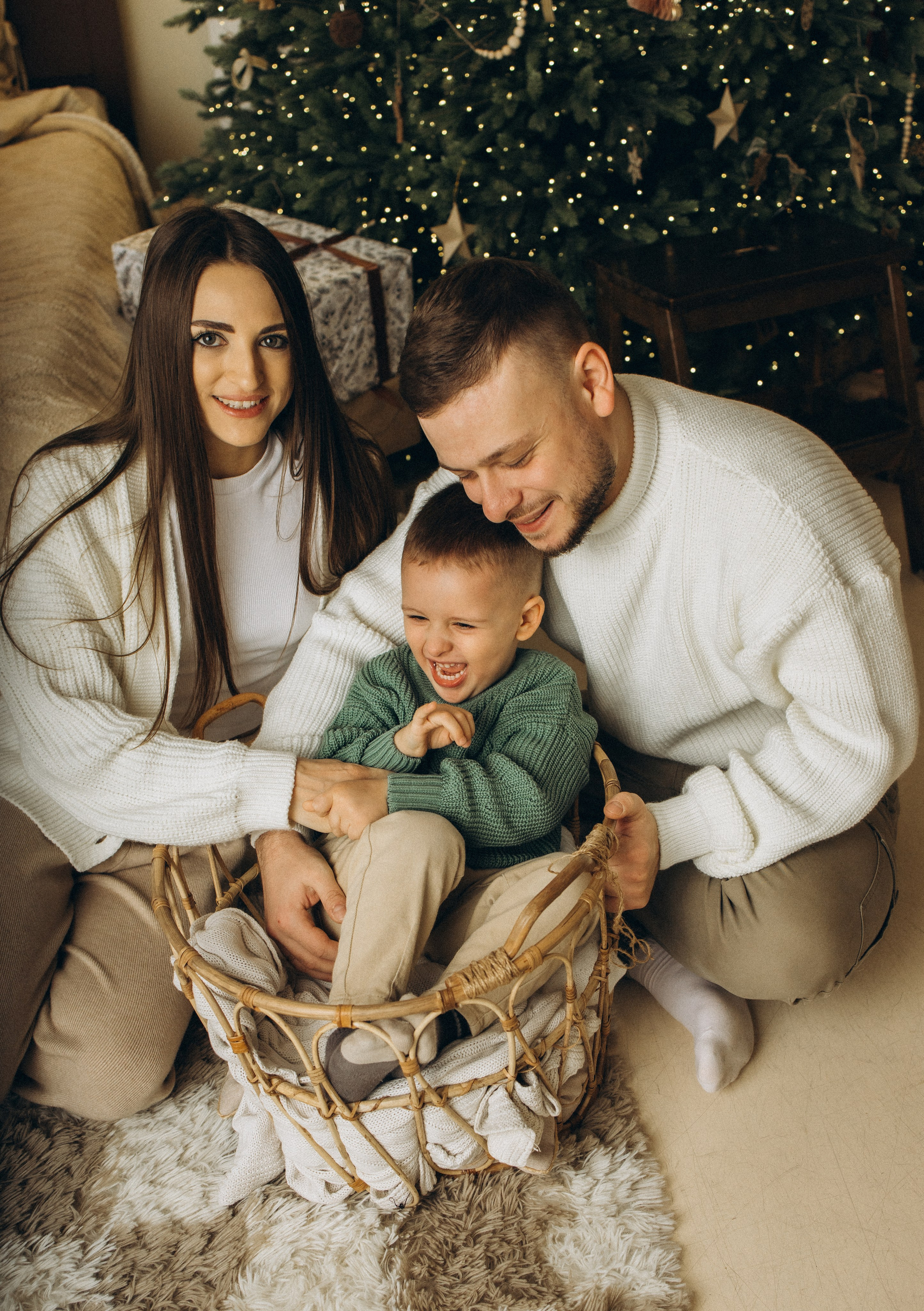 Максим & Лера & Марк 🎄✨. Семейный фотограф в Санкт-Петербурге Виктория Безгузова
