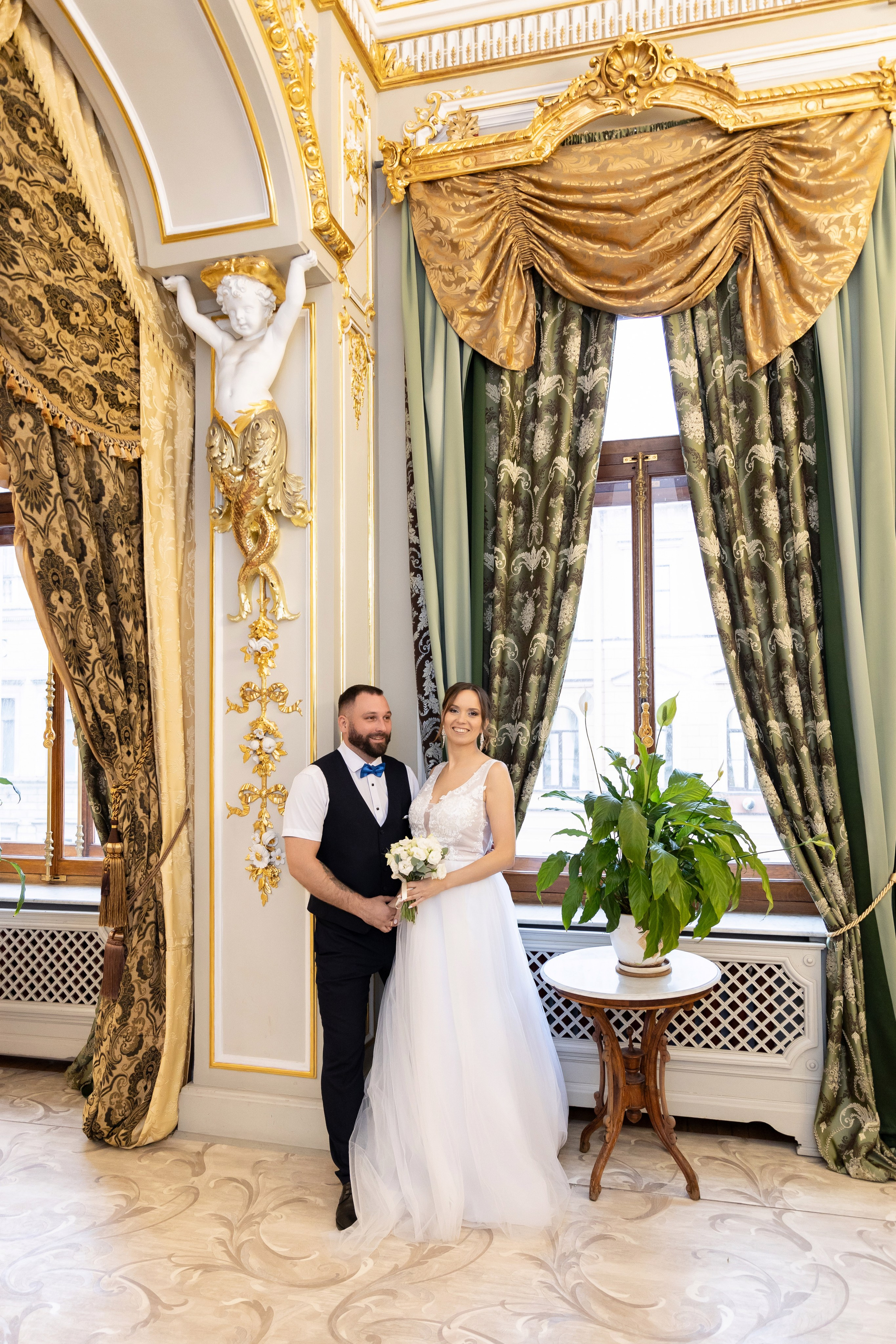 Свадебная фотосессия в Особняке Половцова. Семейный и свадебный фотограф в Санкт-Петербурге Татьяна Швыкова