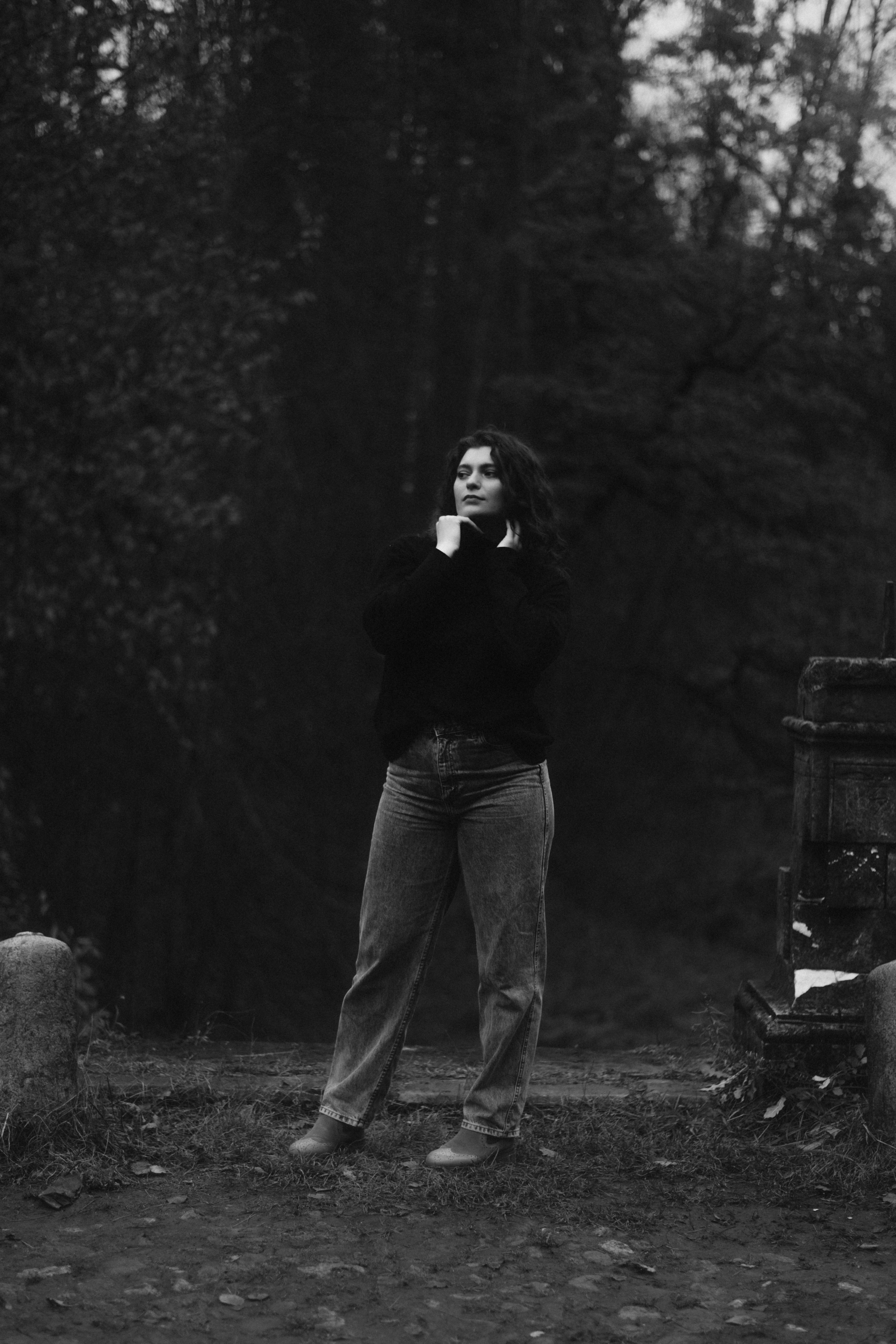 Фотосессия в готическом стиле возле Усадьбы Середниково