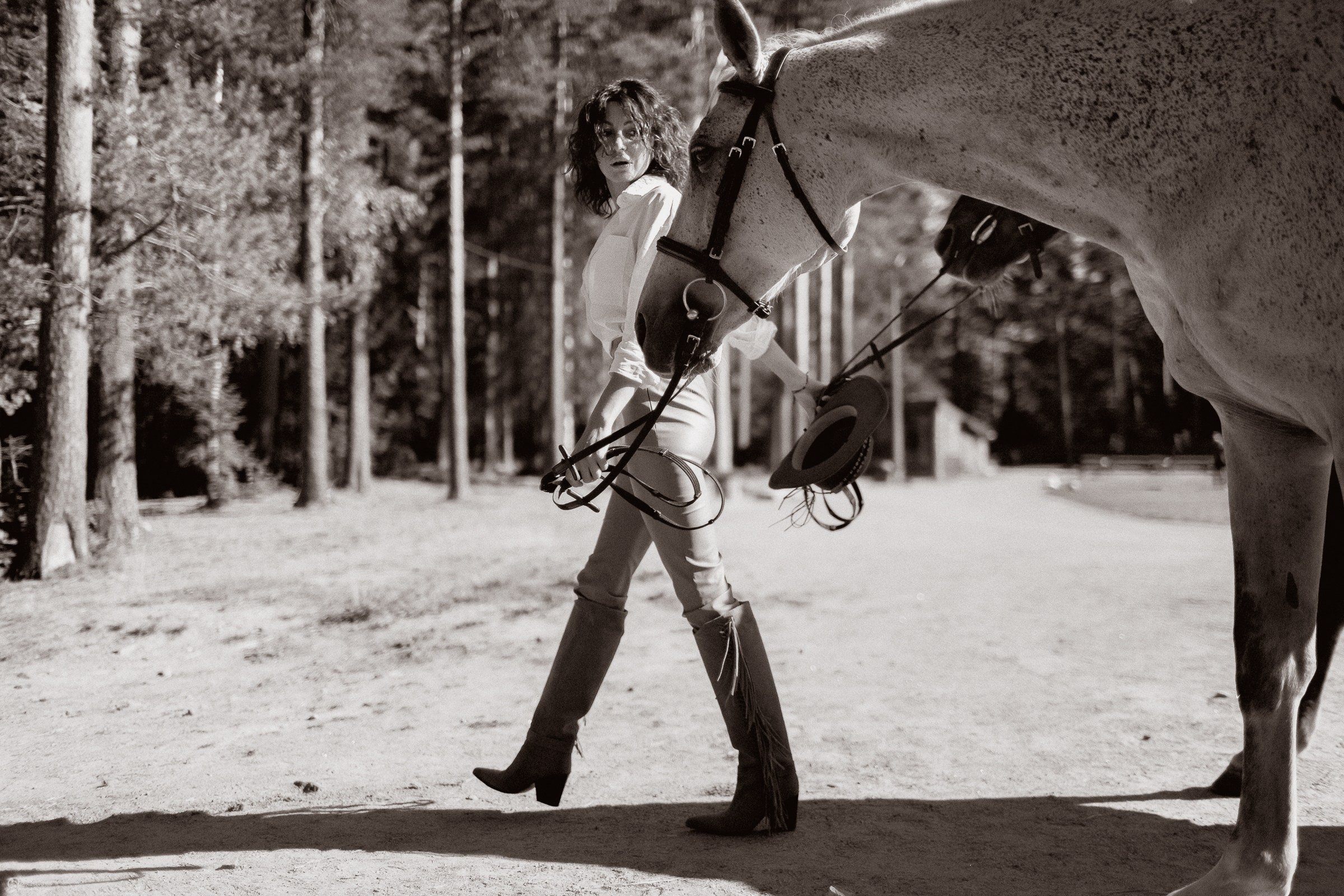 Фотосессия с лошадьми в катри-стиле. Фотограф женский и мужской портрет Санкт-Петербург