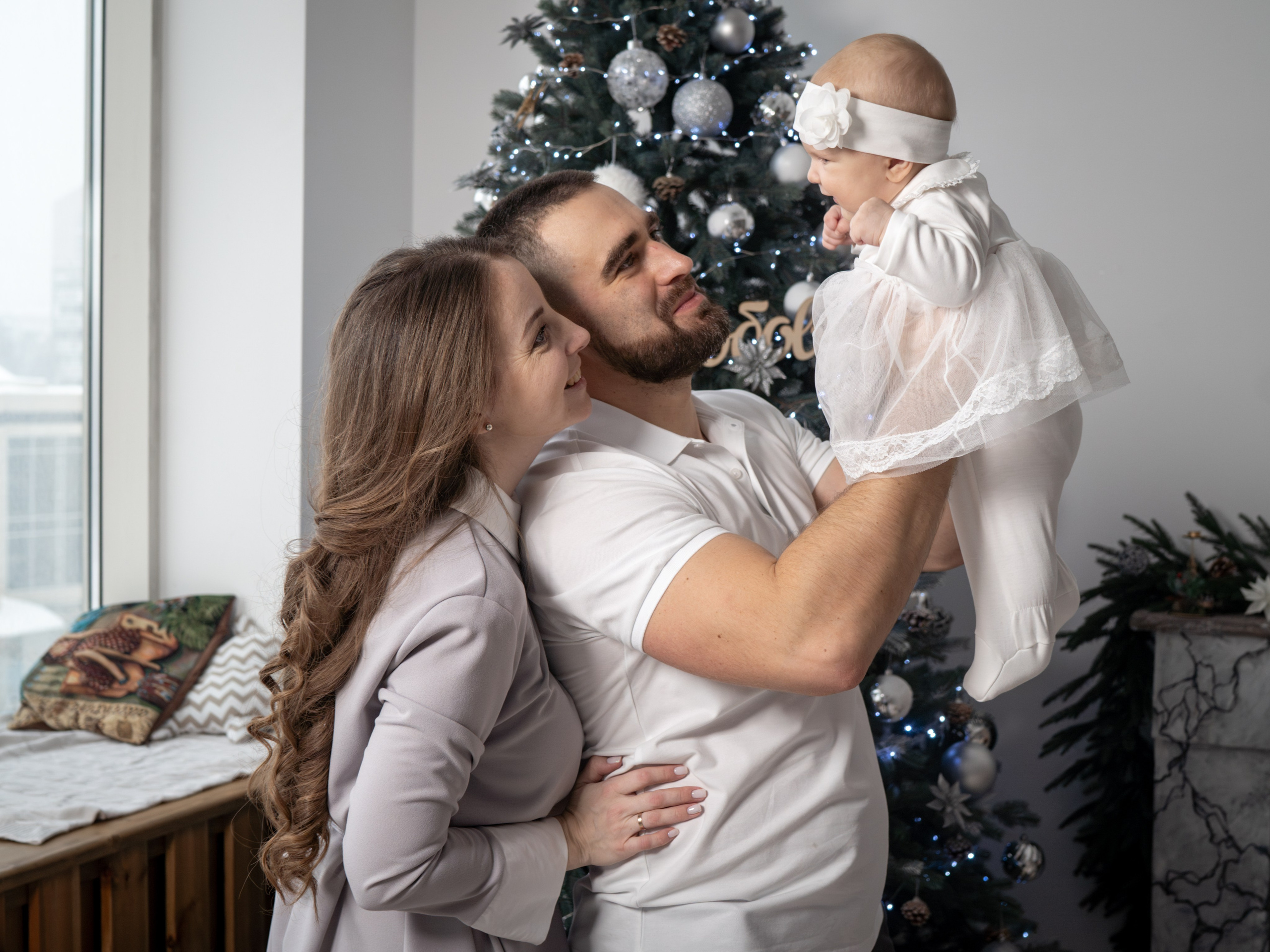 С самоедской лайкой. Фотограф Зинаида Евдокимова