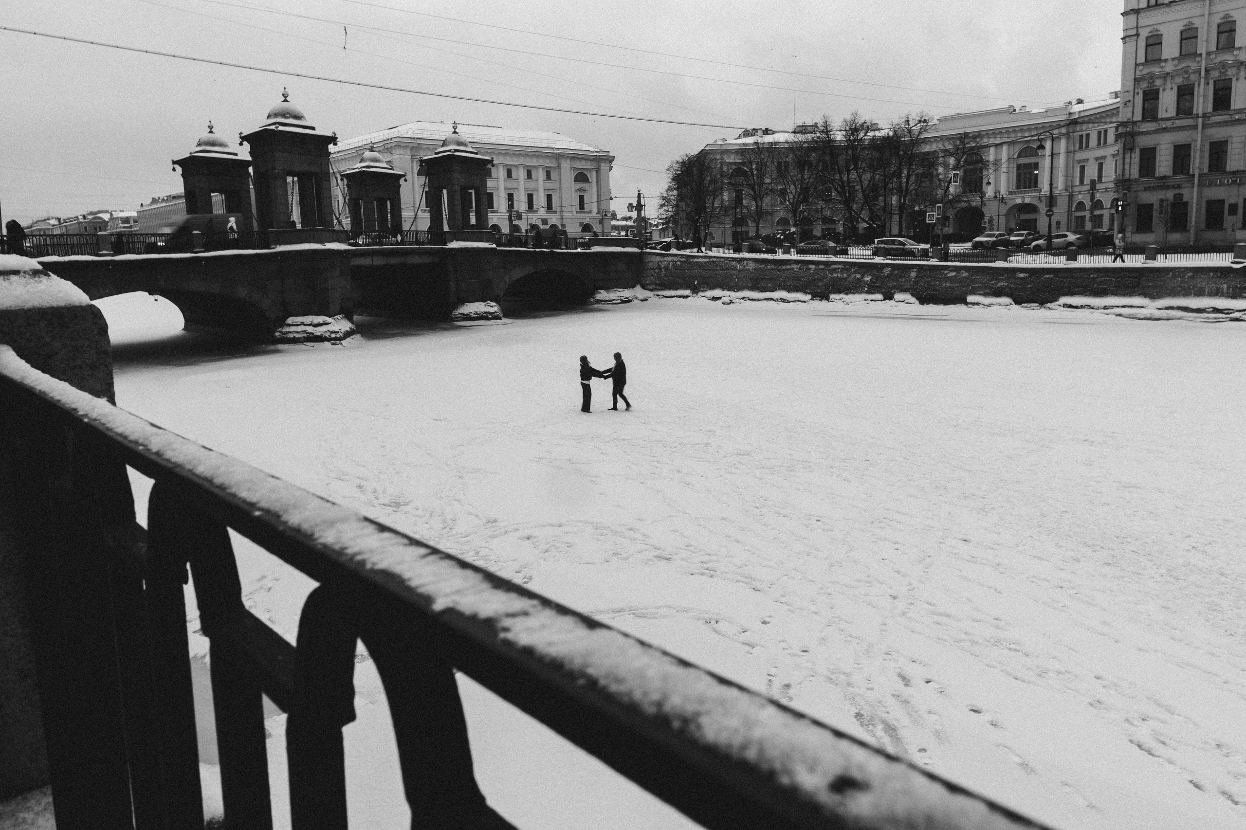Зима на Фонтанке. Юлия Анисимова — свадебный и семейный фотограф в Санкт-Петербурге