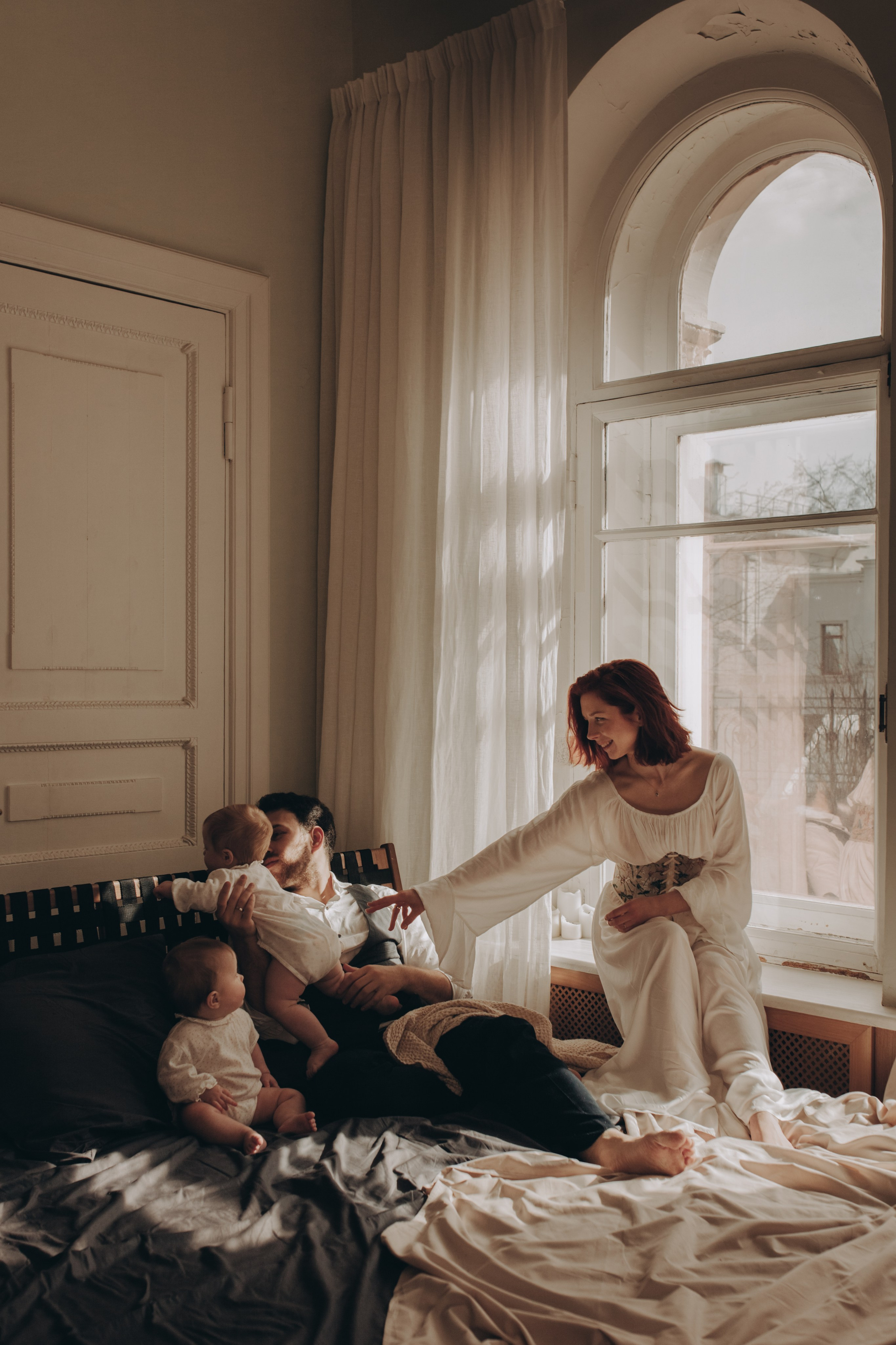 Маша, Саша и малышки. Семейный фотограф Полина Сарина Москва