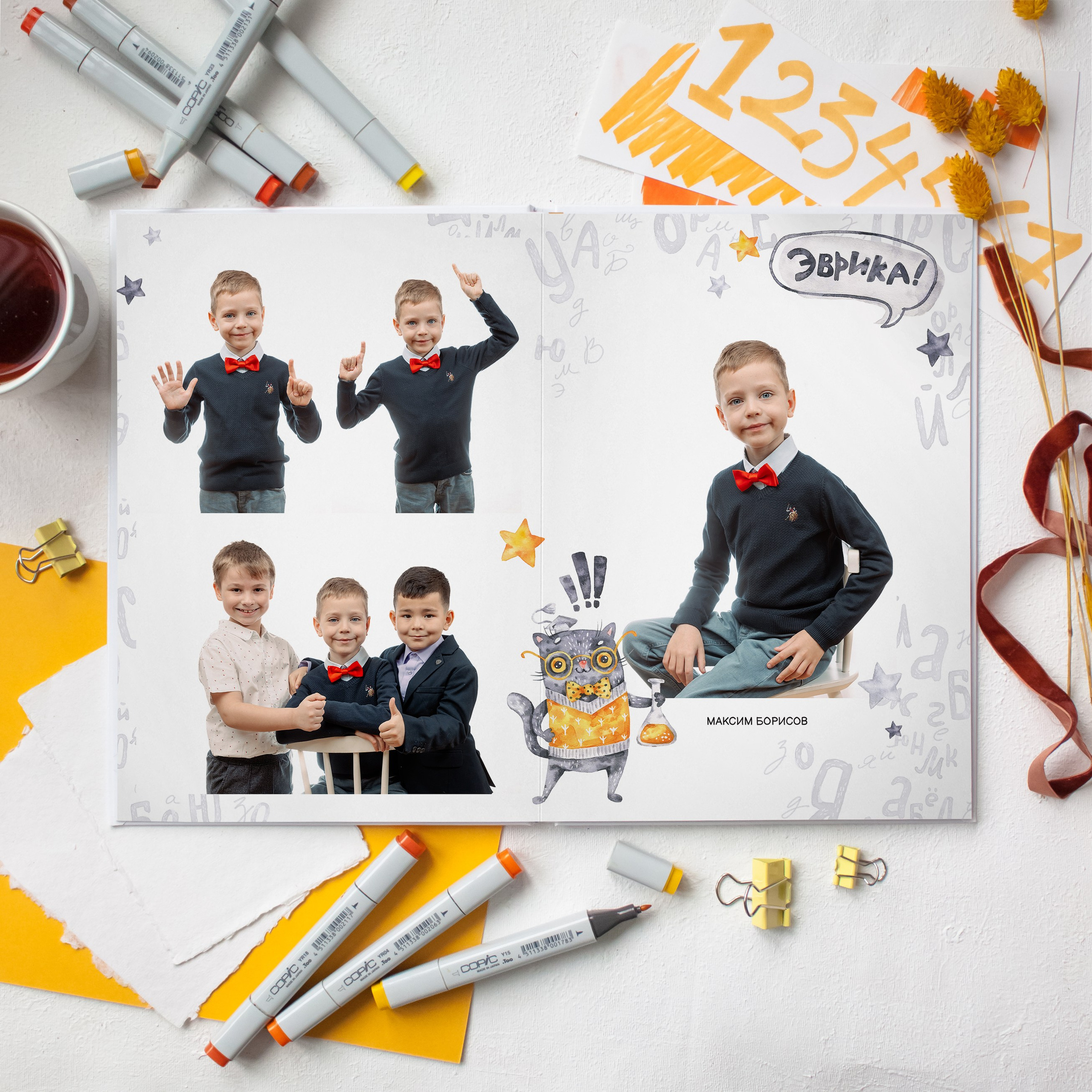 Выпускной альбом «Дайте 4» для детского сада. REPEYBOOK | Выпускные альбомы для детского сада и класса