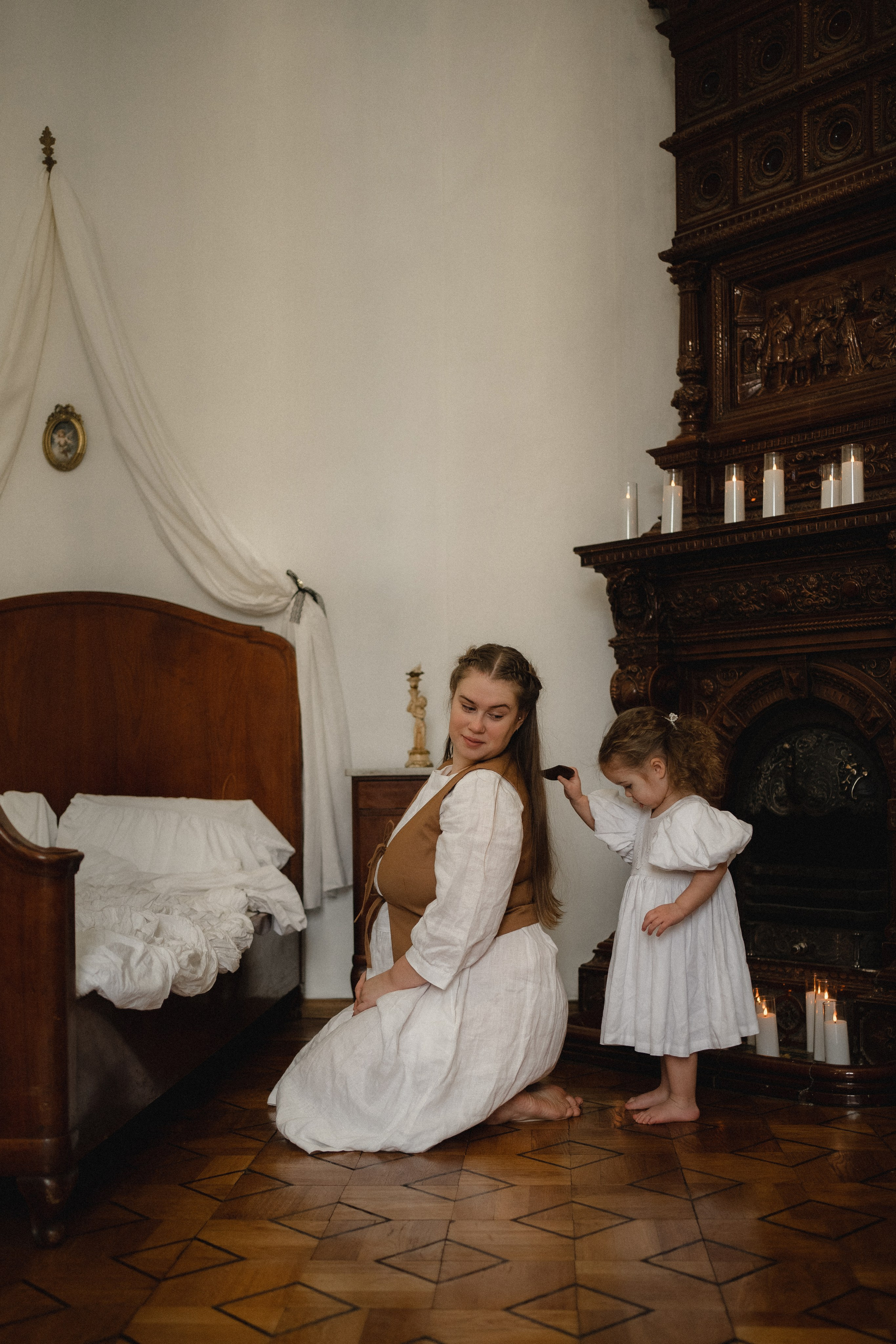 Винтажная фотосессия с дочкой. Семейный фотограф в Москве и в Домодедово Екатерина Патракова