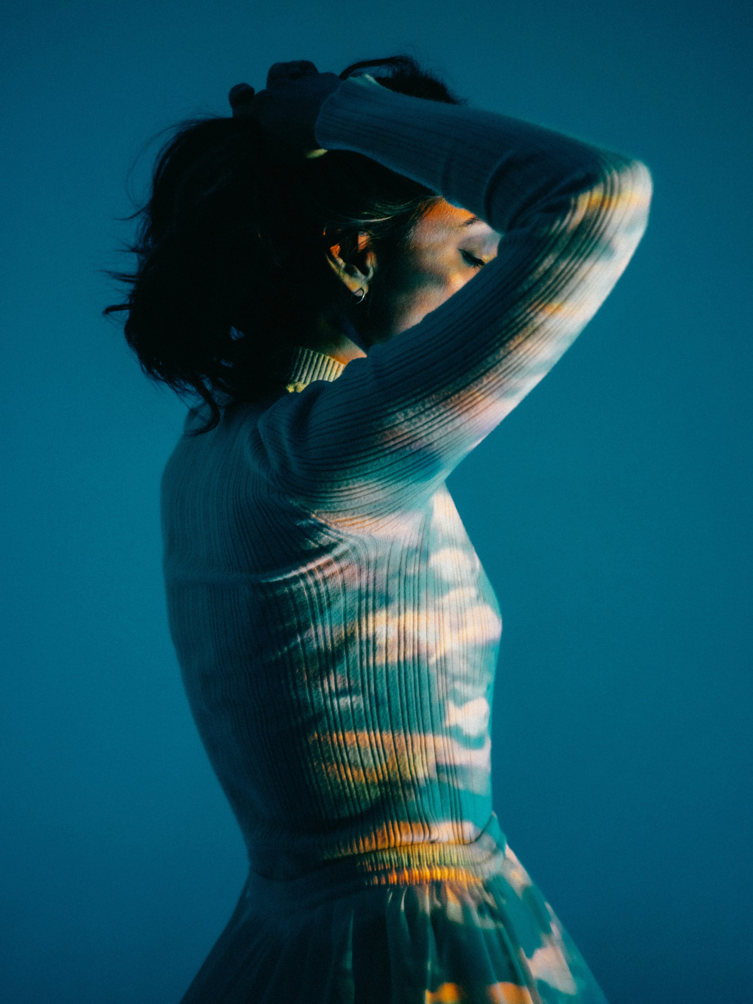 Портретная фотосессия с проектором в студии в Санкт-Петербурге. Светлана Гопанюк. Портретный фотограф. Санкт-Петербург. СПб