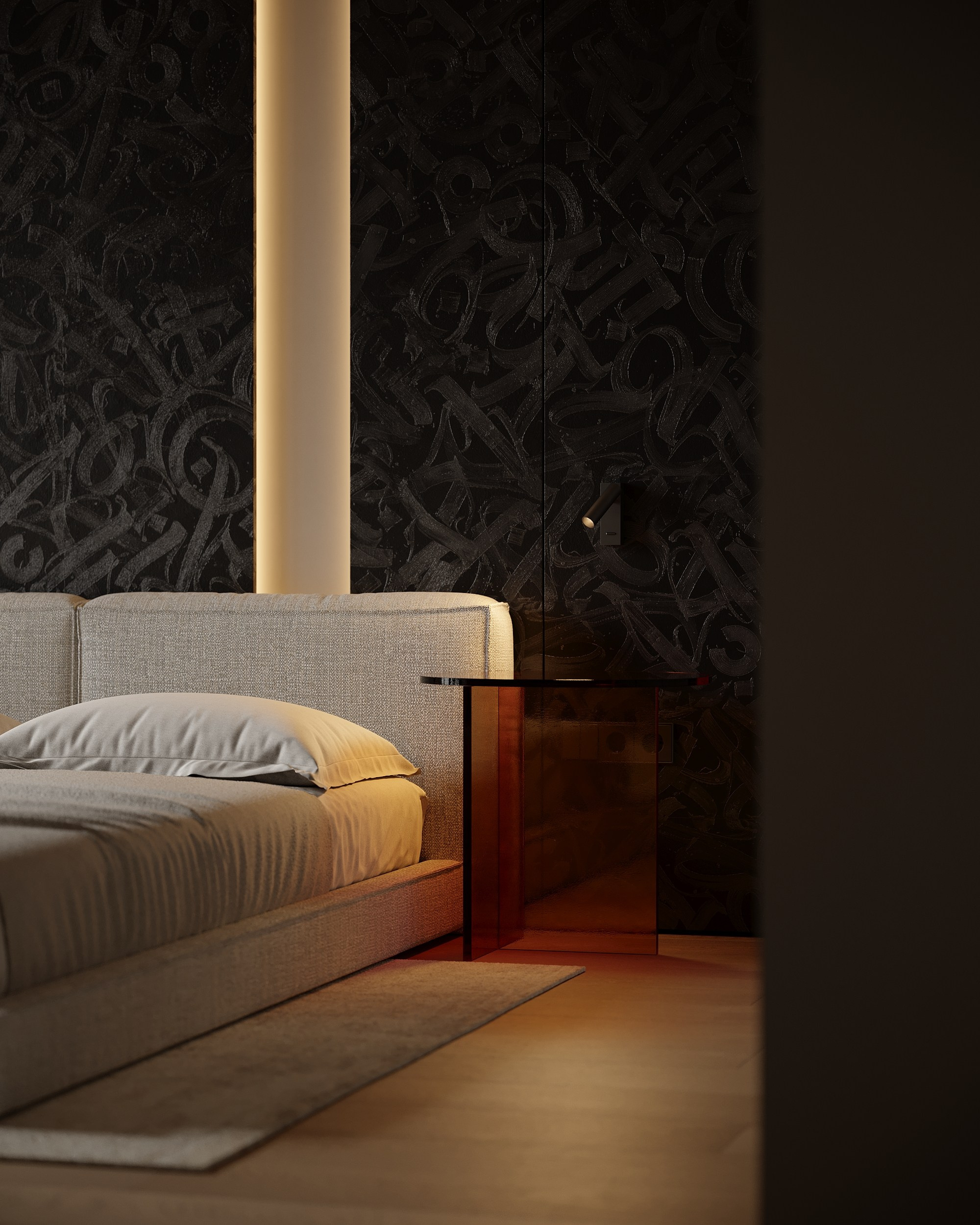 Брутальная квартира с черными акцентами для холостяка. Дизайн интерьера Санкт-Петербург | Москва | Калининград