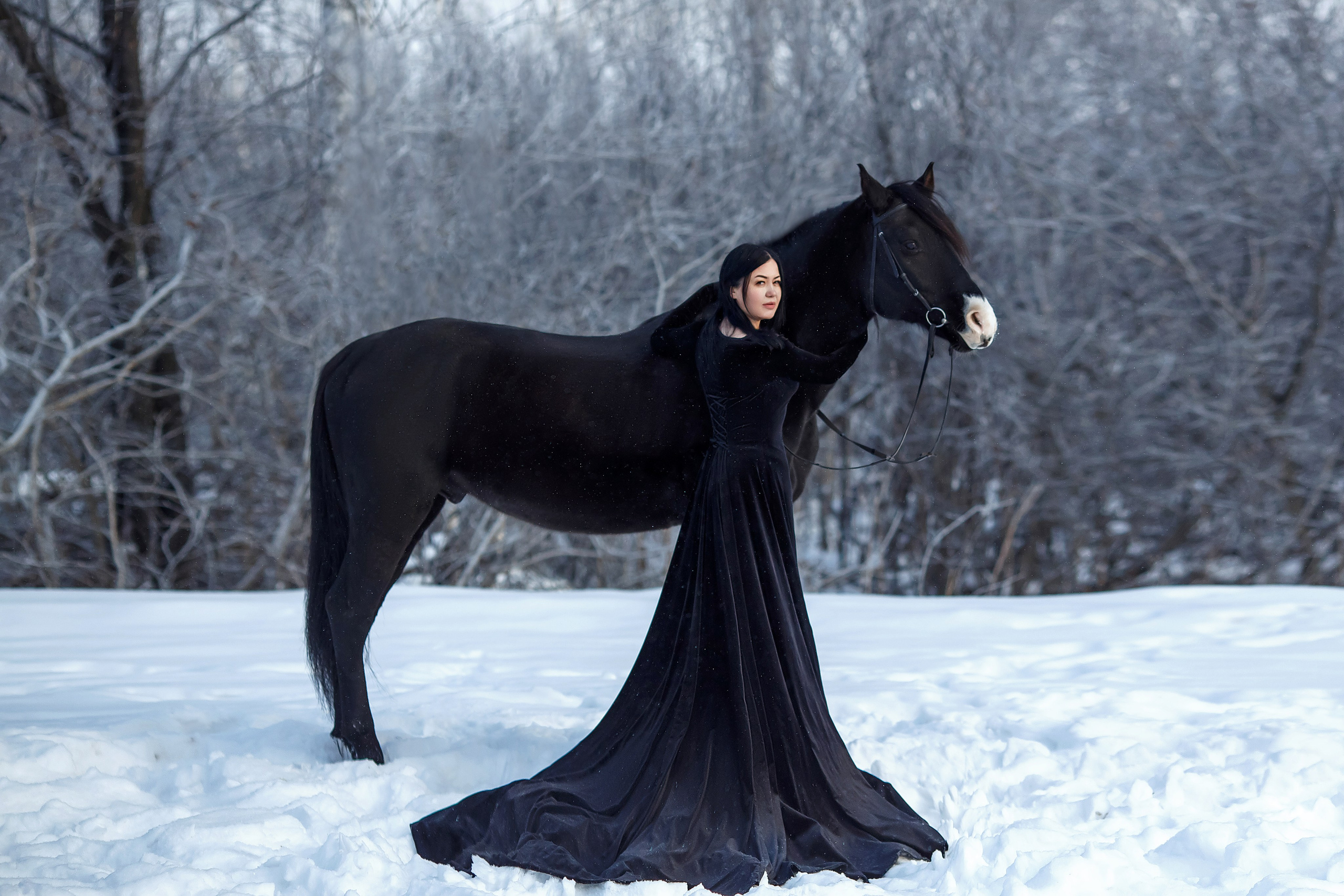 С конем. Сказочный фотограф фотопроекты фототуры в Новосибирске и на Алтае