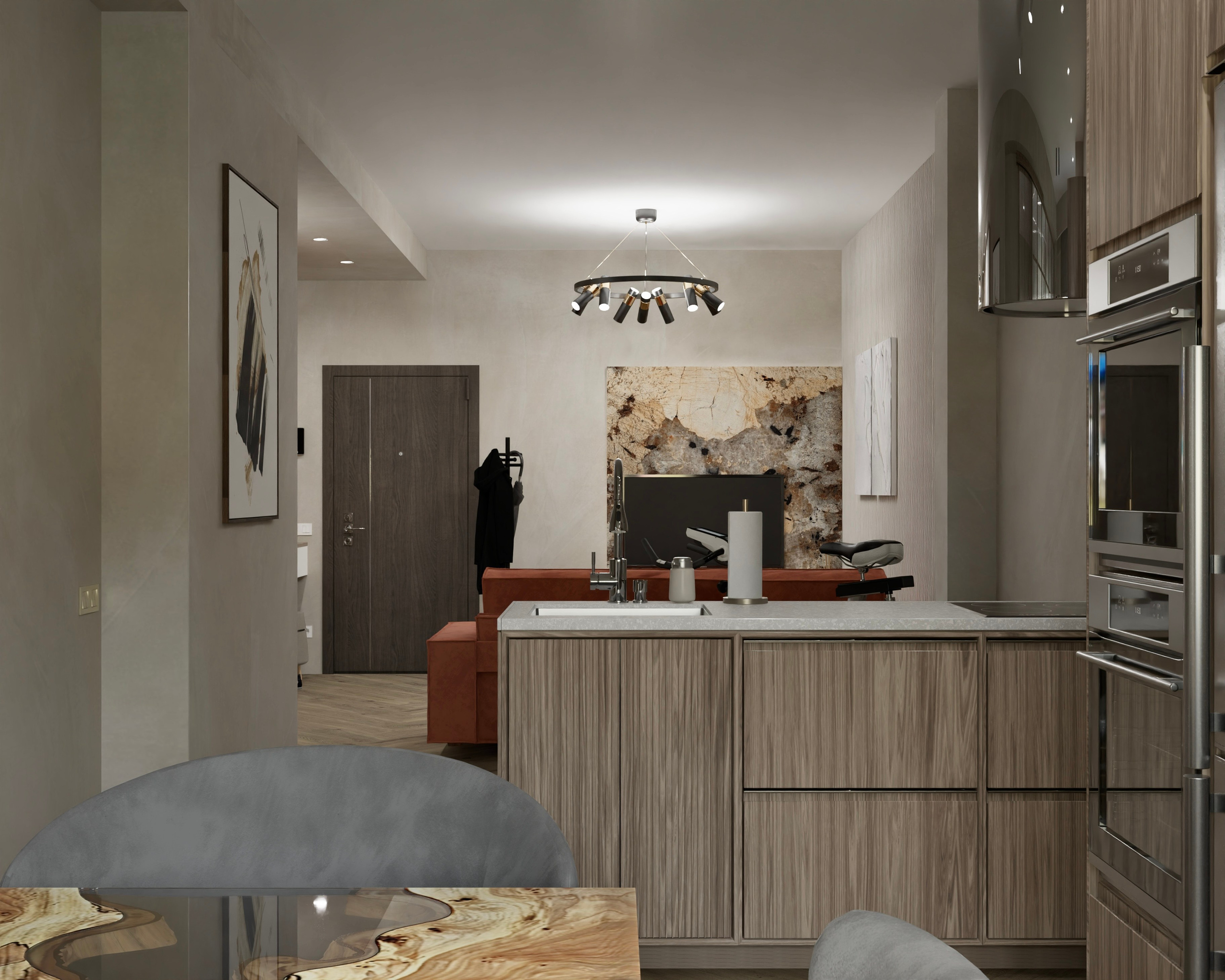 Двухкомнатная квартира — 57 м². DMDesign — студия дизайна интерьеров