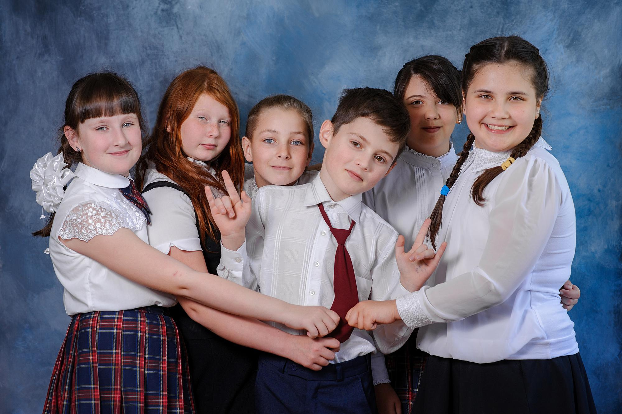 Портреты, школьники
