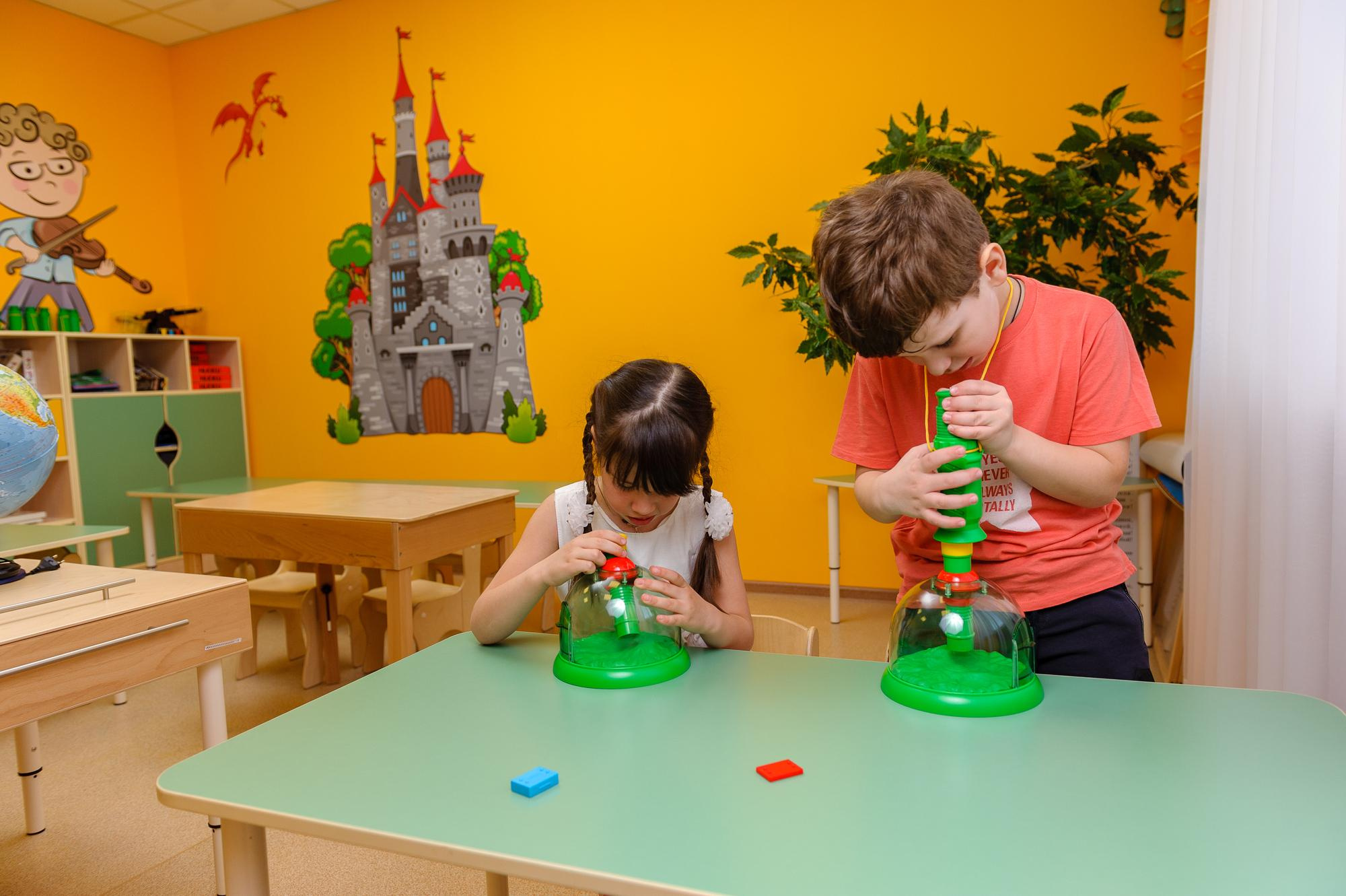 На занятиях