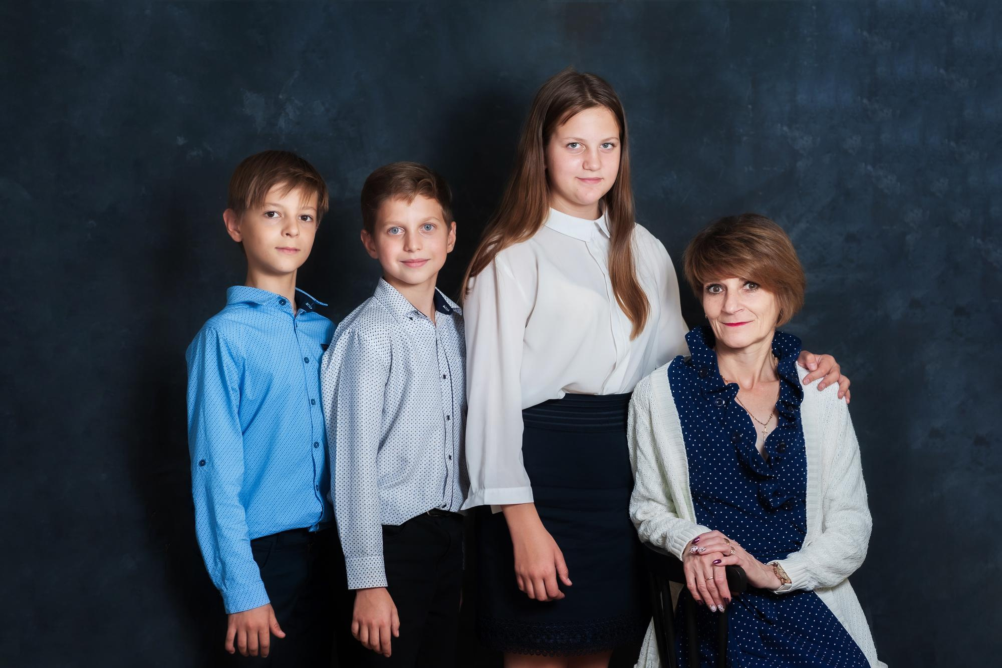 Портреты, школьники