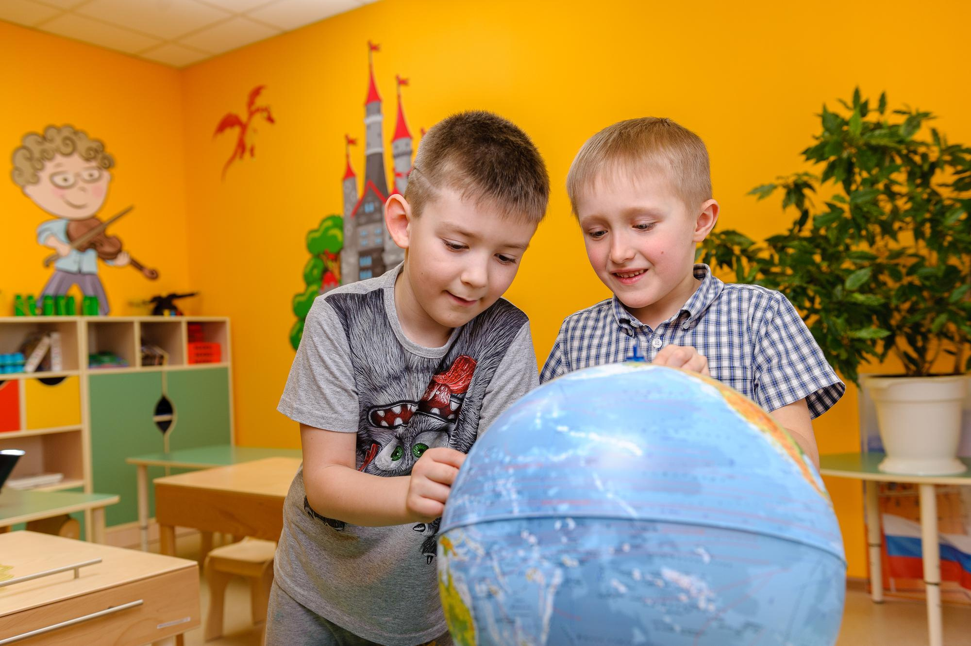 На занятиях