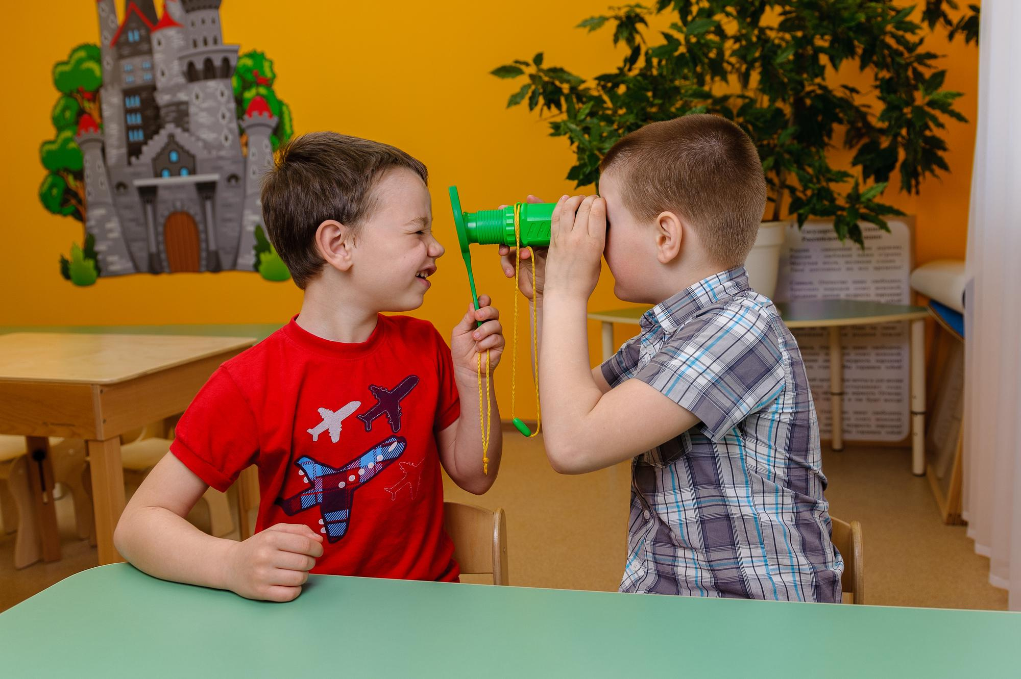 На занятиях