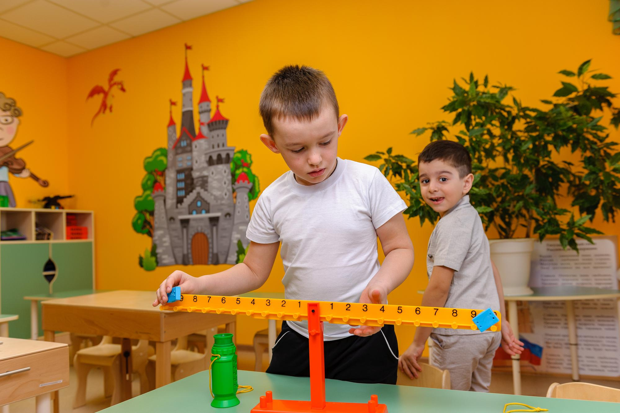 На занятиях