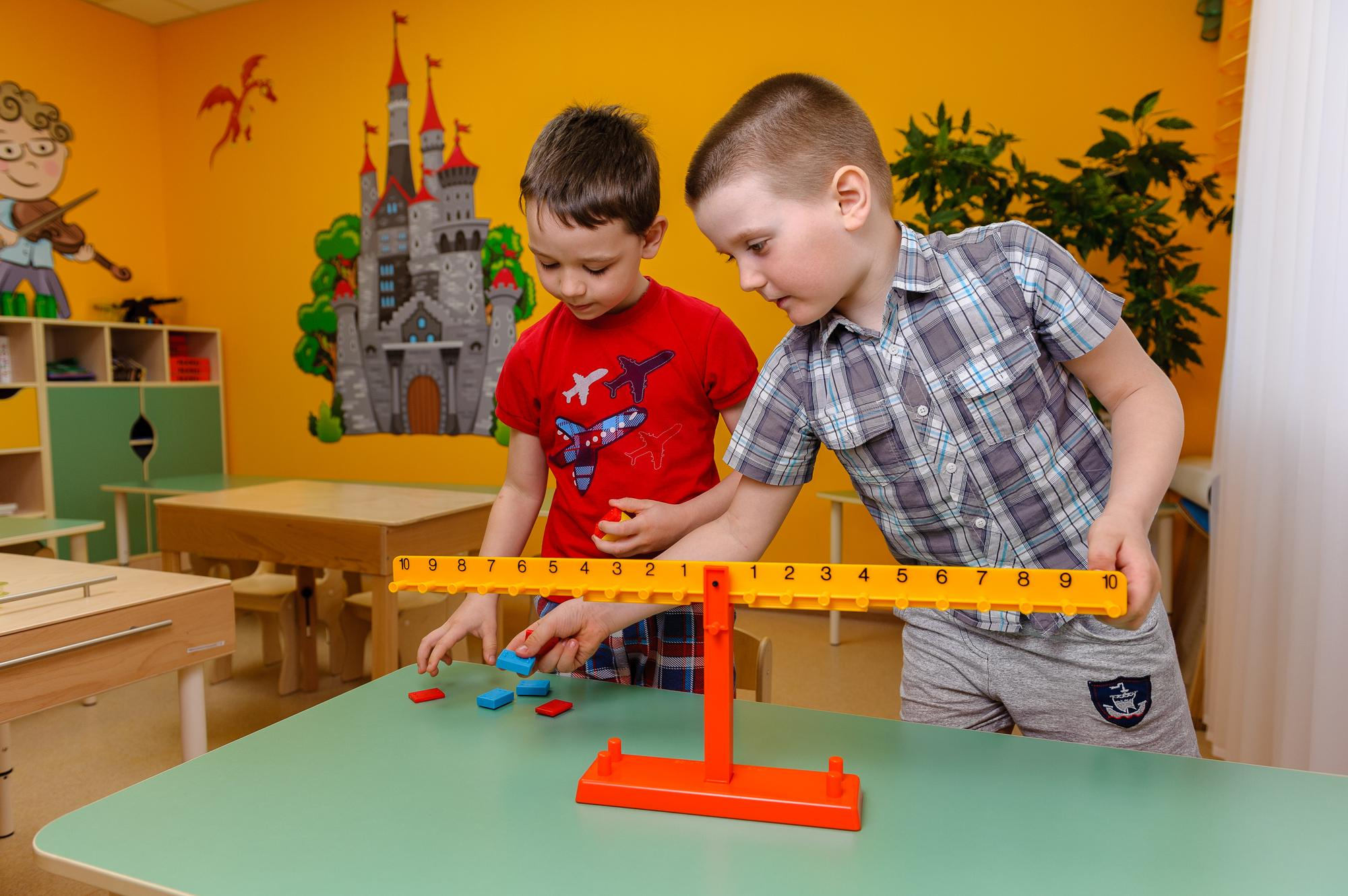 На занятиях