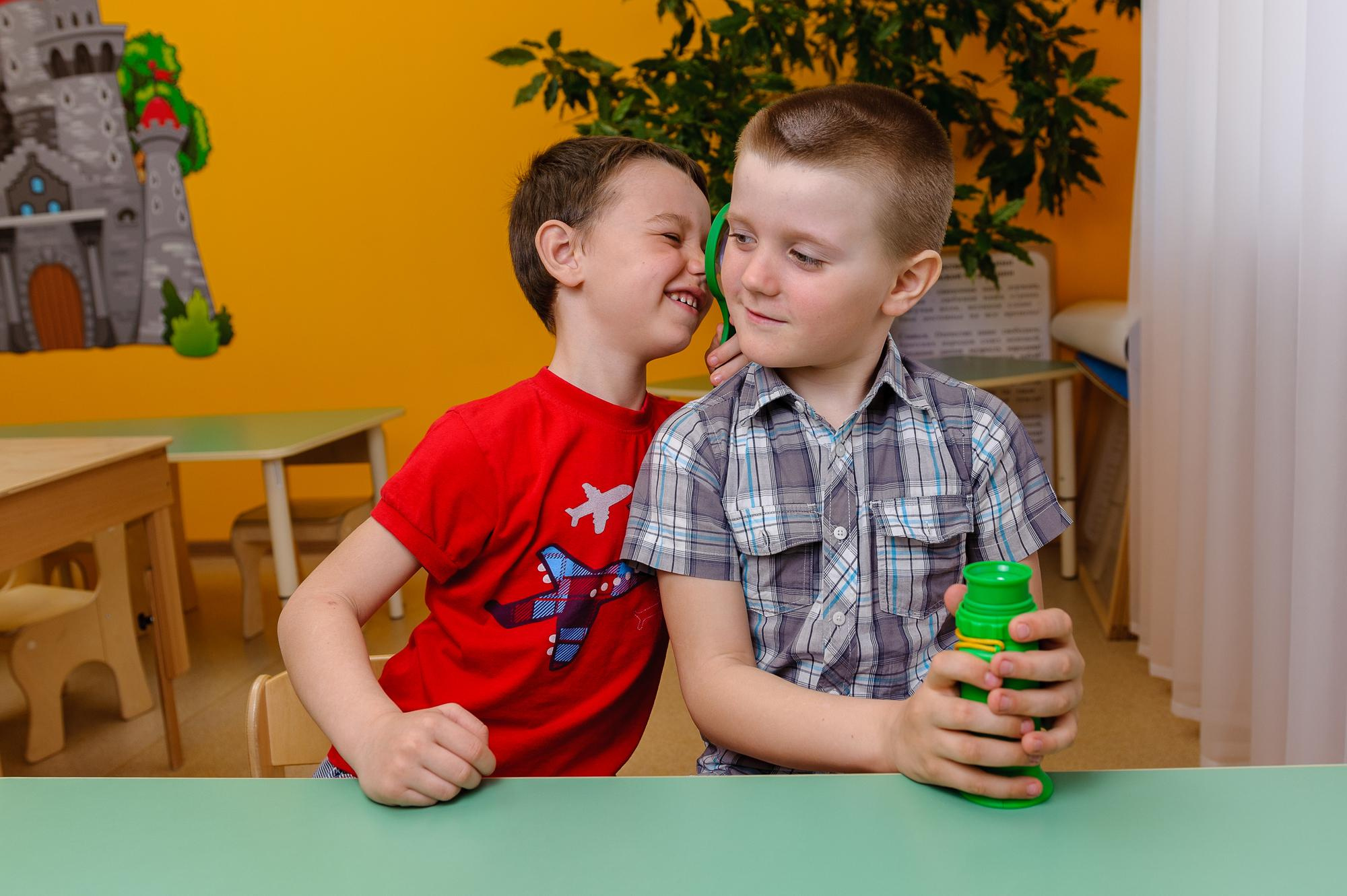 На занятиях