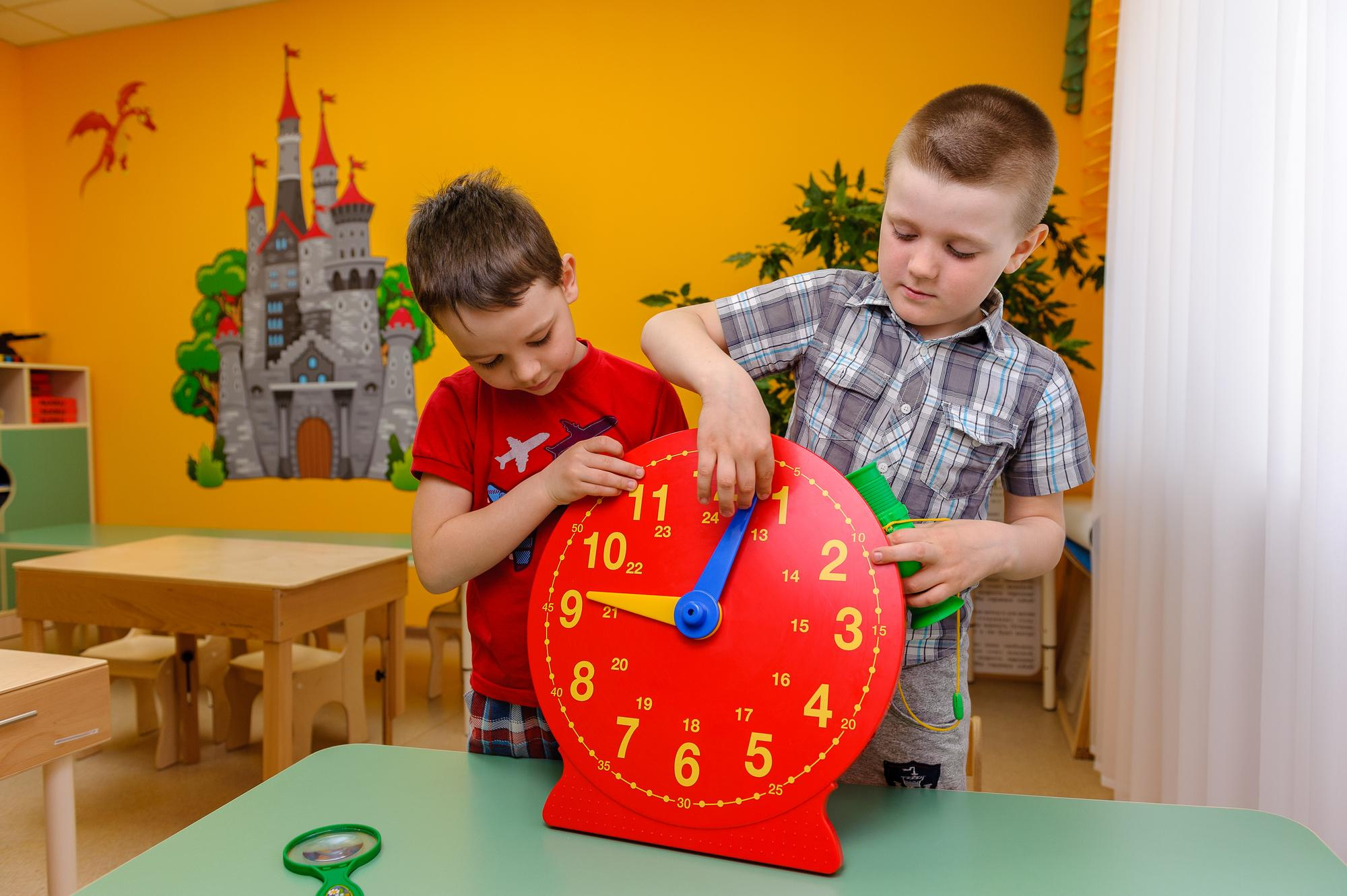 На занятиях