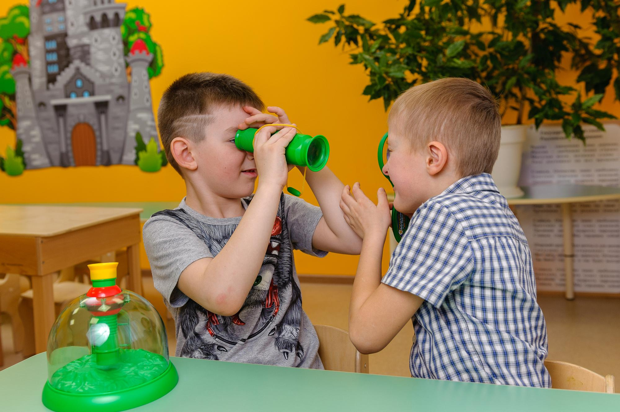 На занятиях