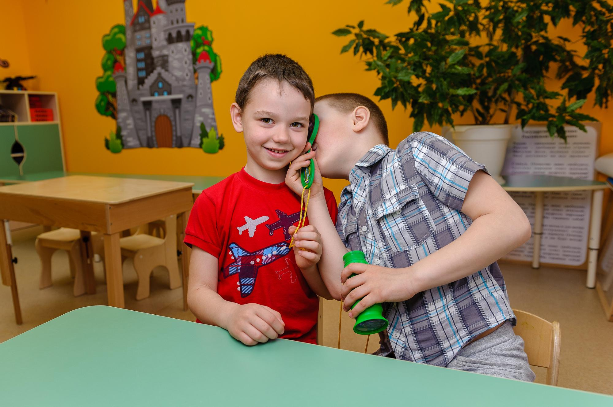 На занятиях