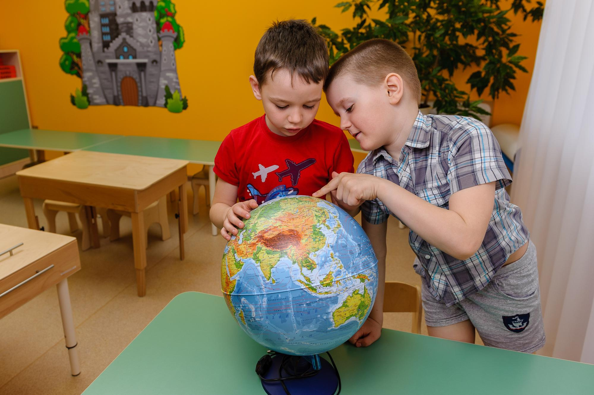 На занятиях