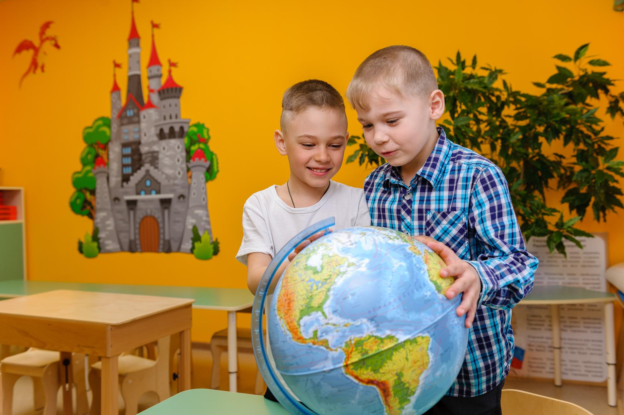 На занятиях