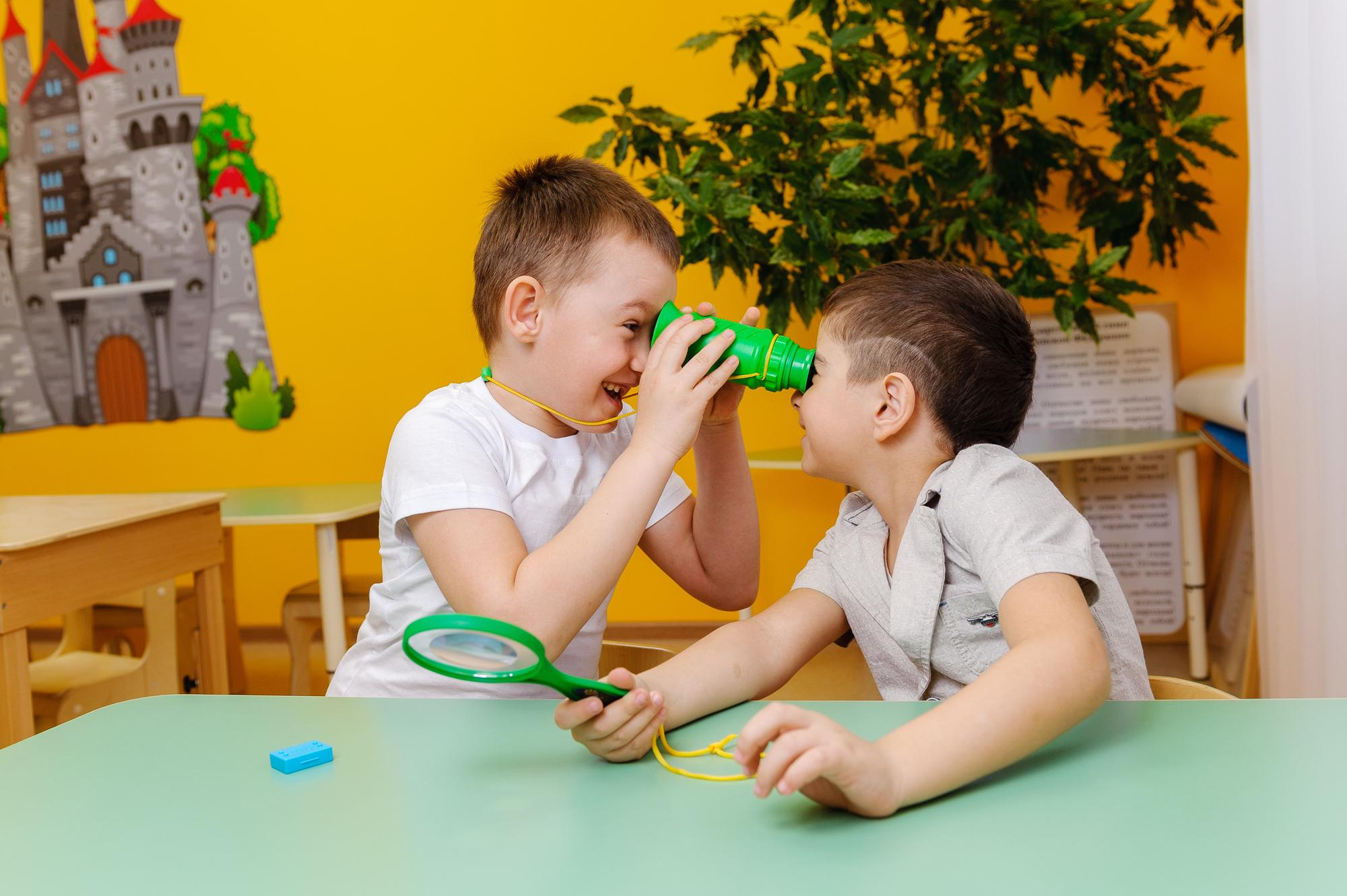 На занятиях