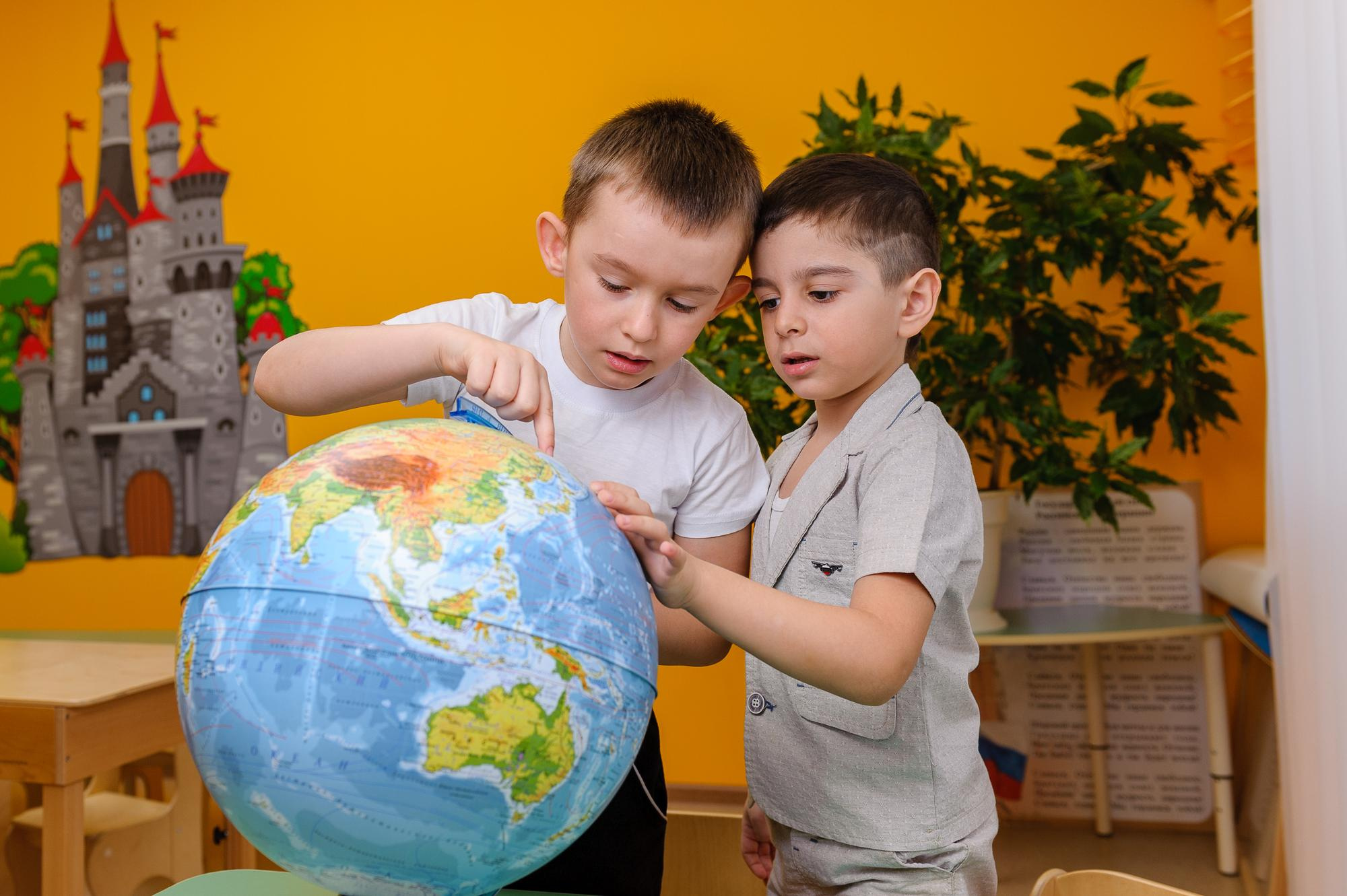 На занятиях