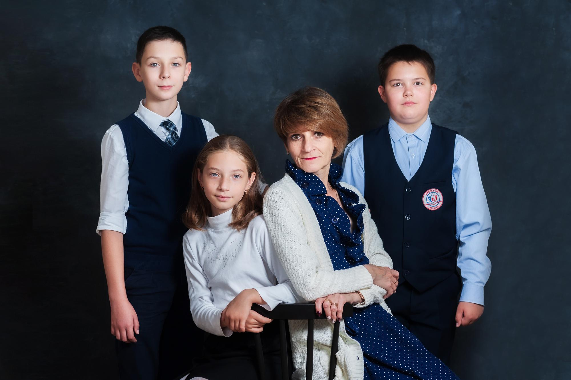 Портреты, школьники