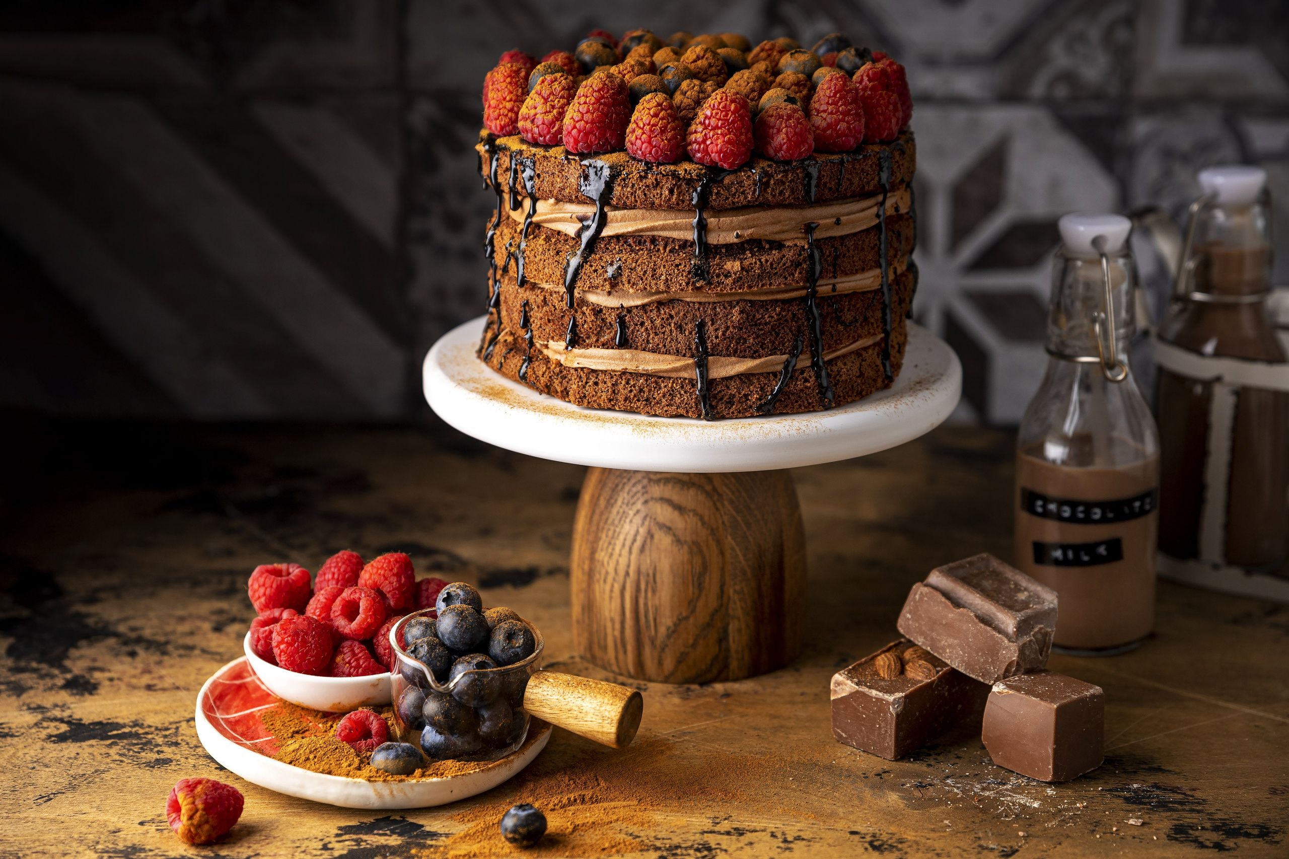 Шоколадный торт. Юлия Космо — фуд-фотограф, предметный стилист, Москва