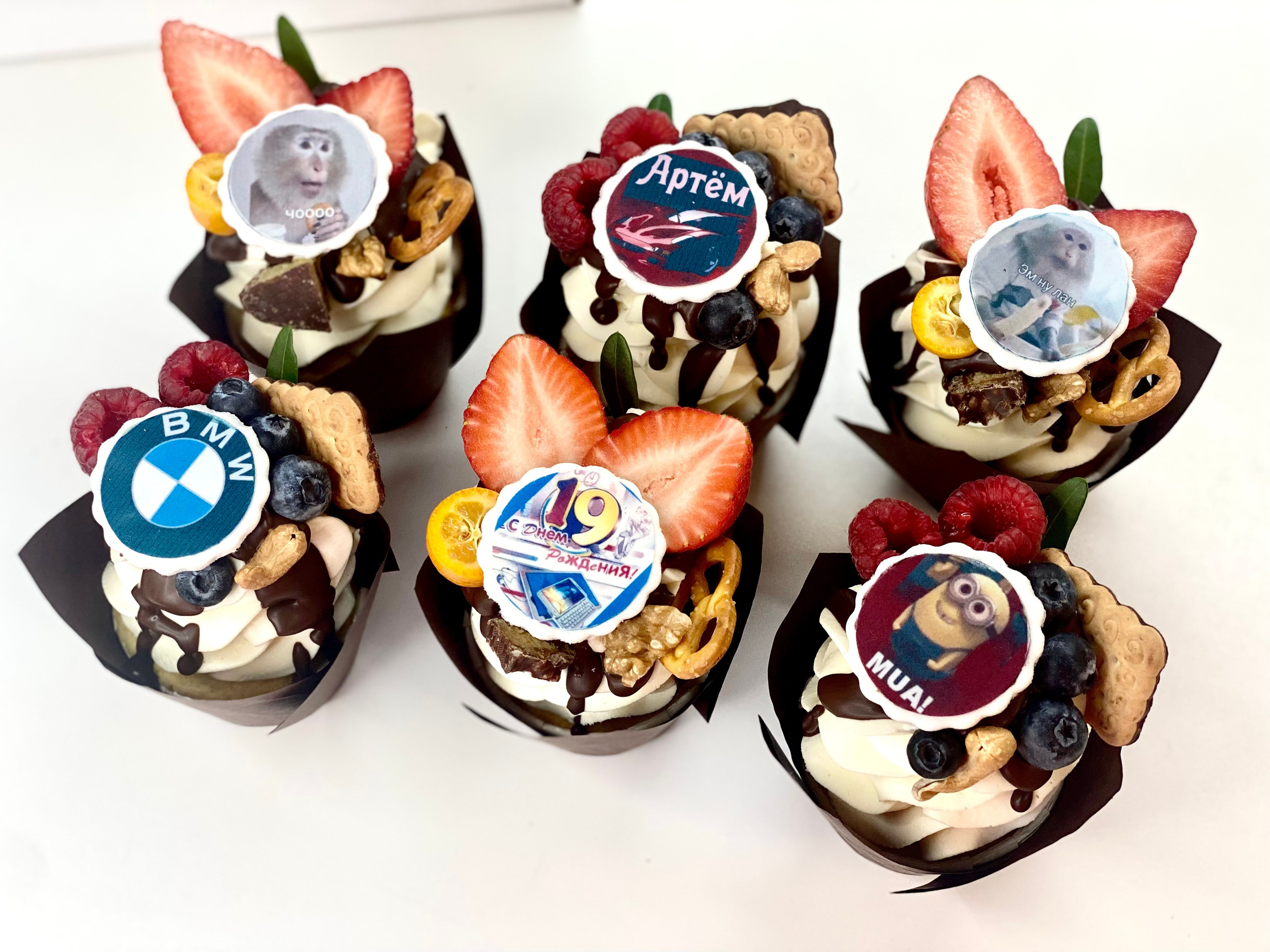 Капкейки стандартные. Katyasugarsugar капкейки, зефир, торты Москва