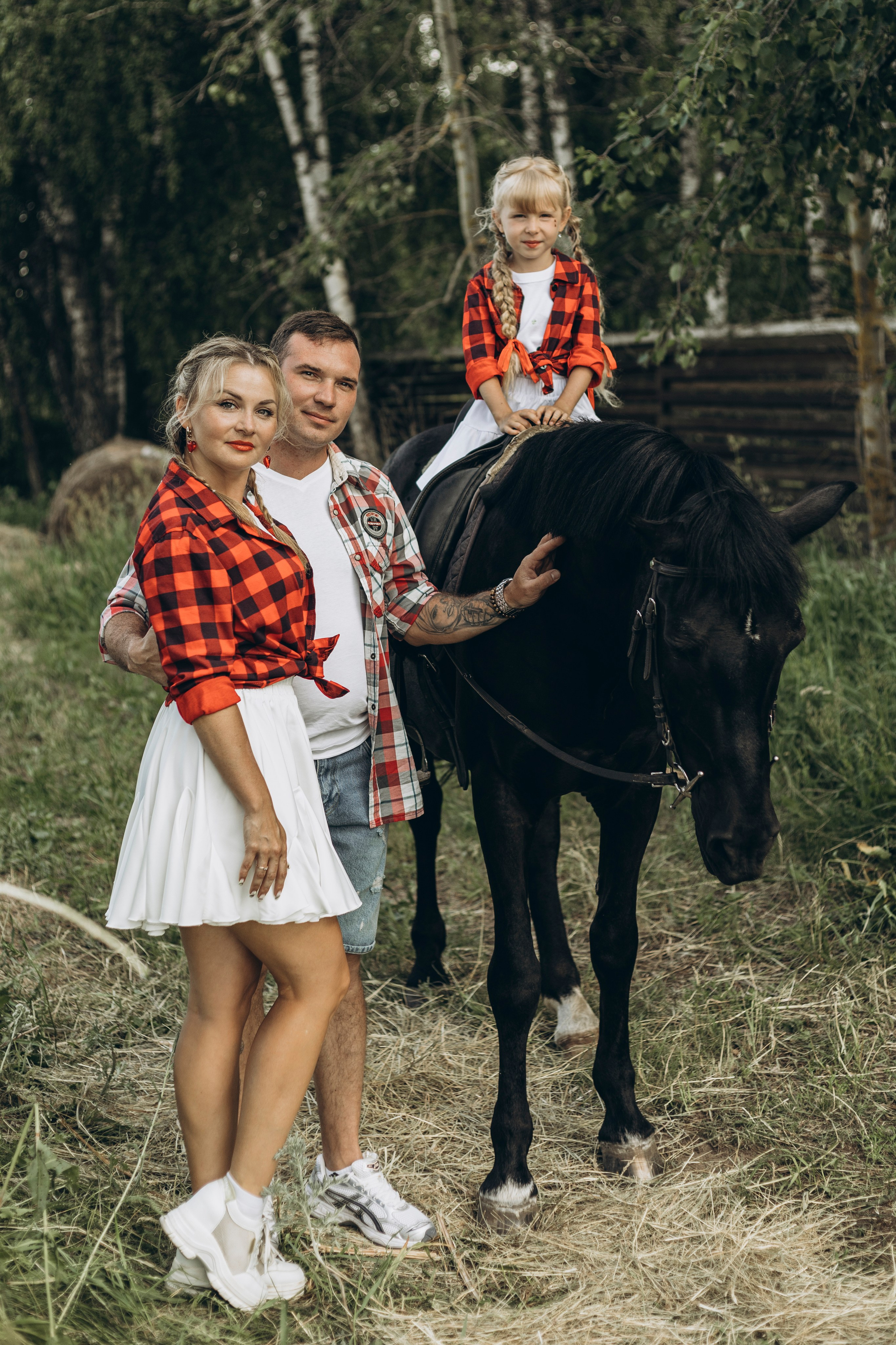 Семейная прогулка с лошадкой. Семейный и детский фотограф в Рязани Васюгова Мария