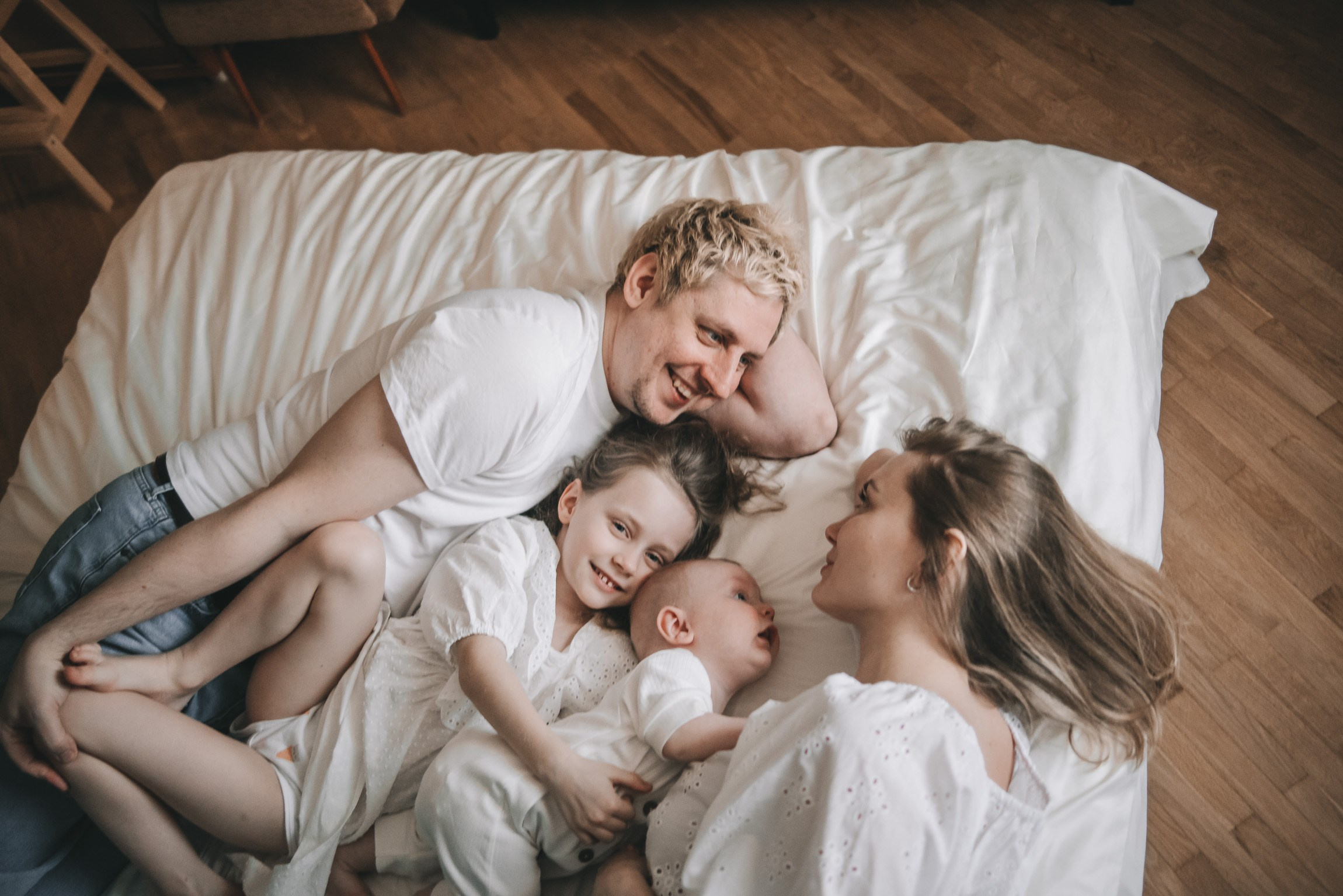 Наша семья. Фотограф новорожденных в стиле lifestyle в Воронеже Юлия Ключникова