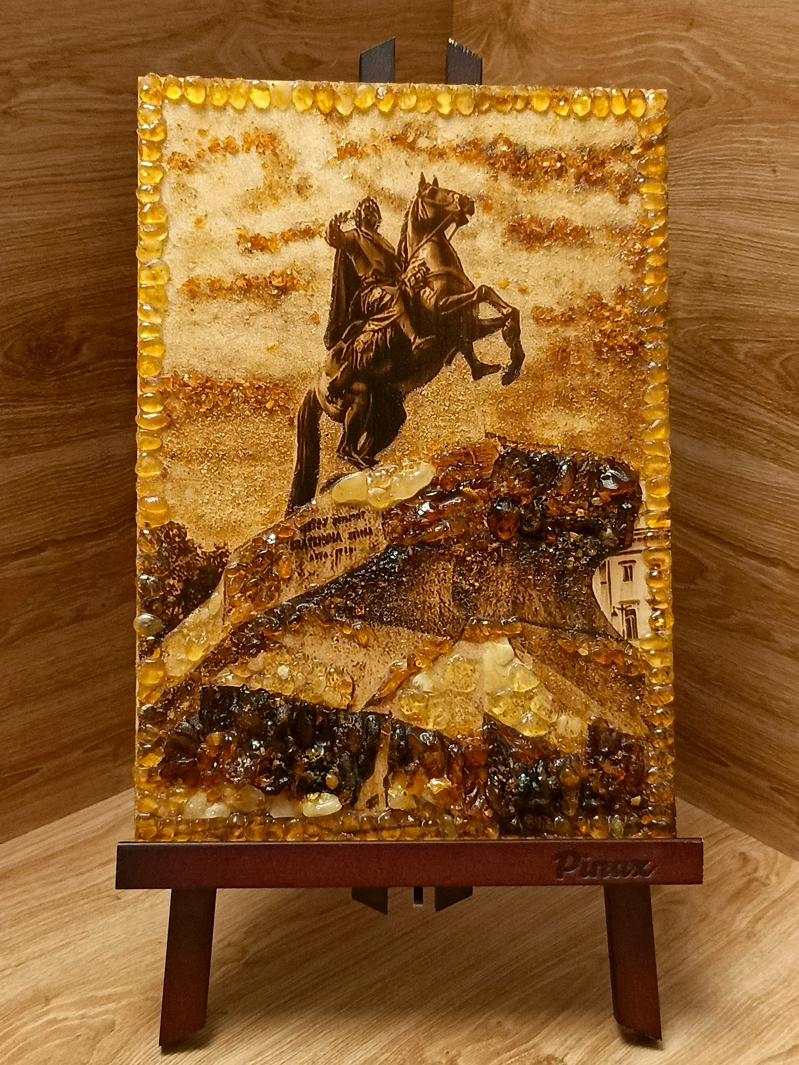 КАРТИНЫ С ЯНТАРЁМ. Выжигания картин и портретов по фото