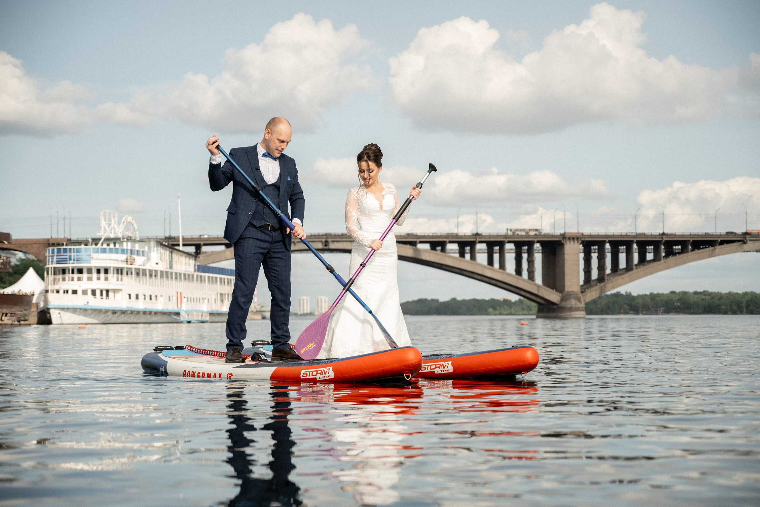 Свадьба на SUP бордах в Красноярске