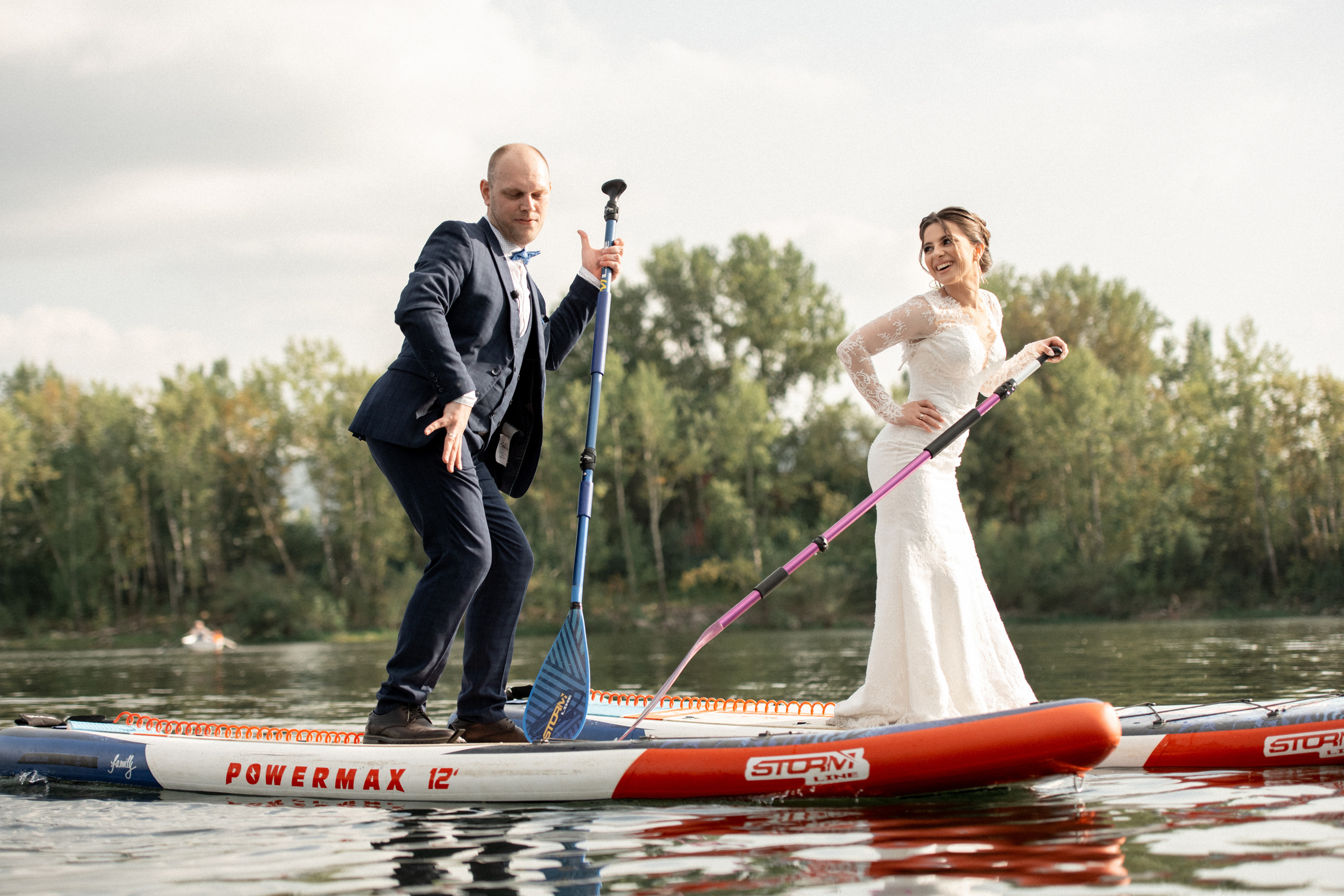 Свадьба на SUP бордах в Красноярске