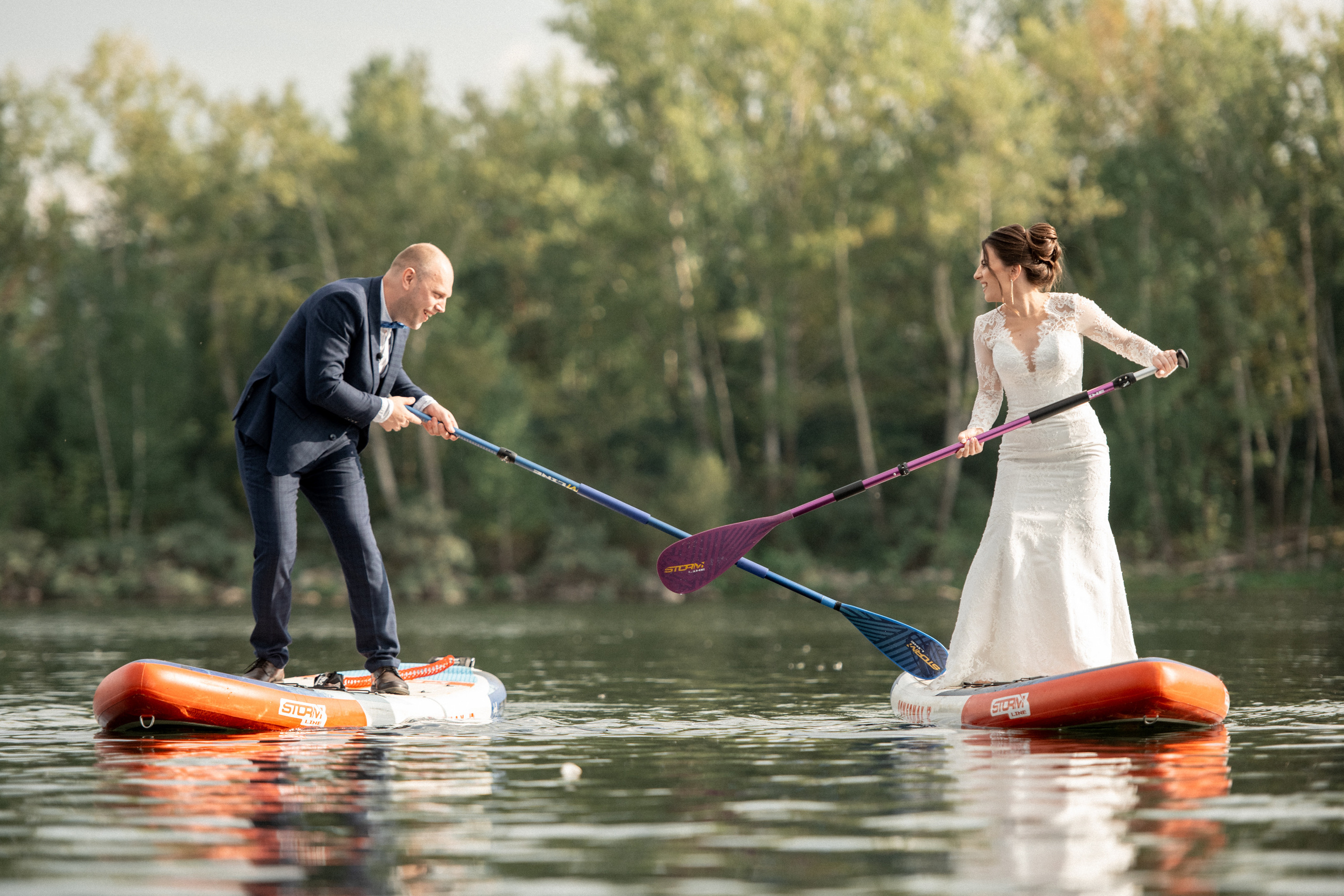 Свадьба на SUP бордах в Красноярске