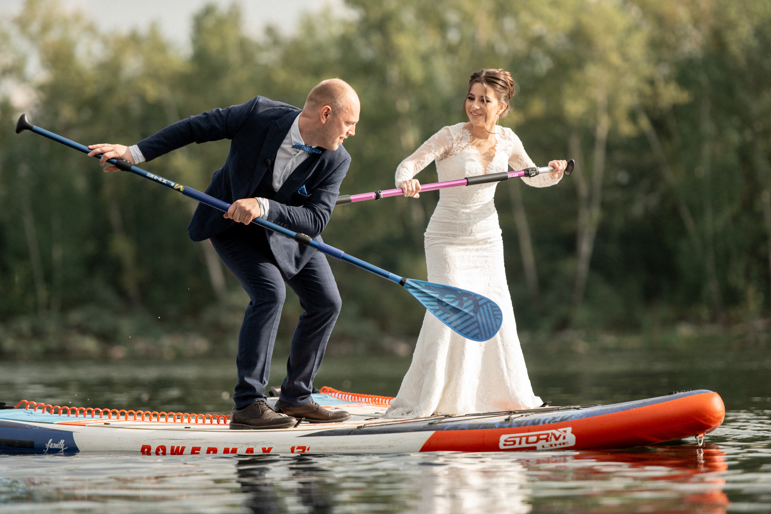 Свадьба на SUP бордах в Красноярске