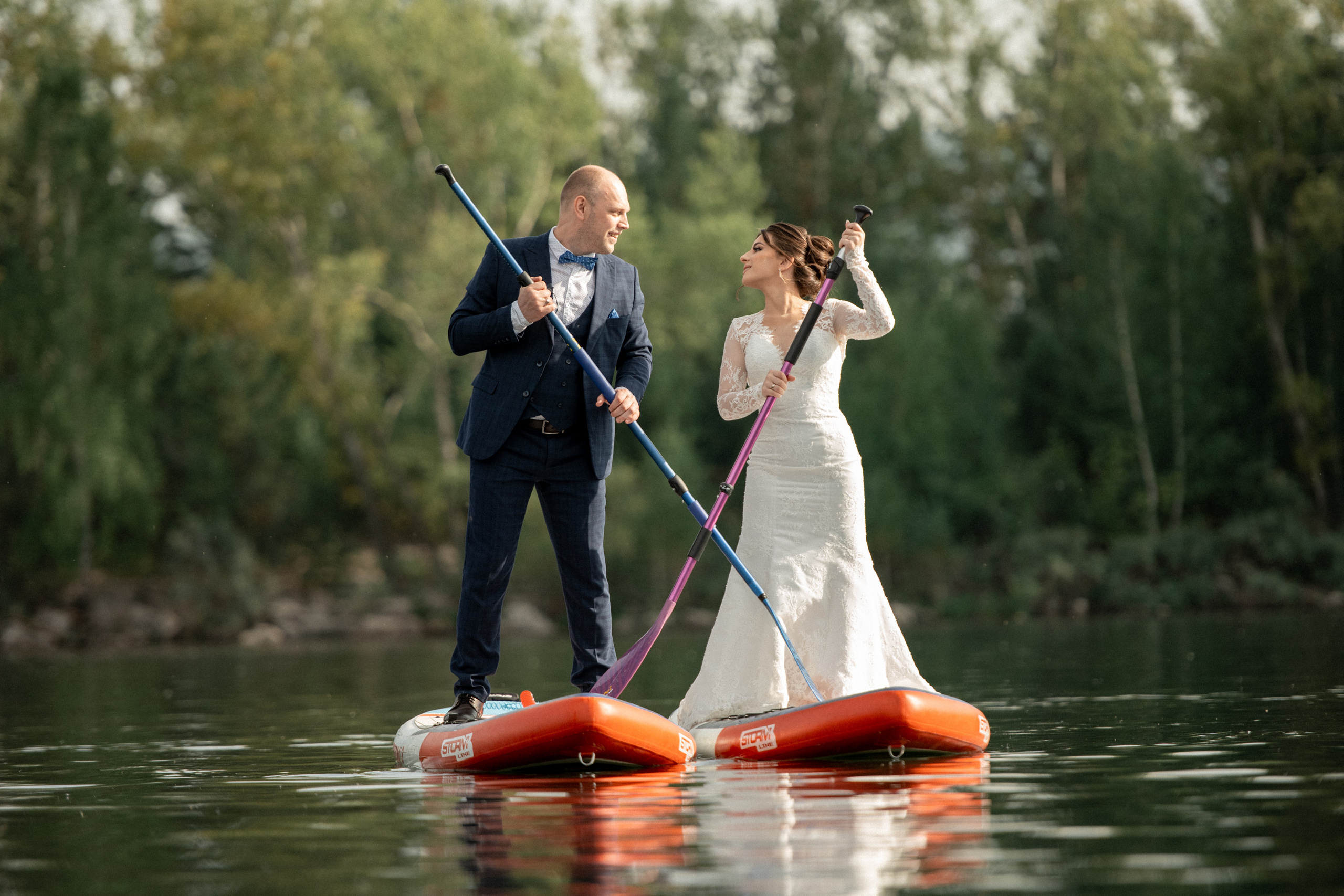 Свадьба на SUP бордах в Красноярске