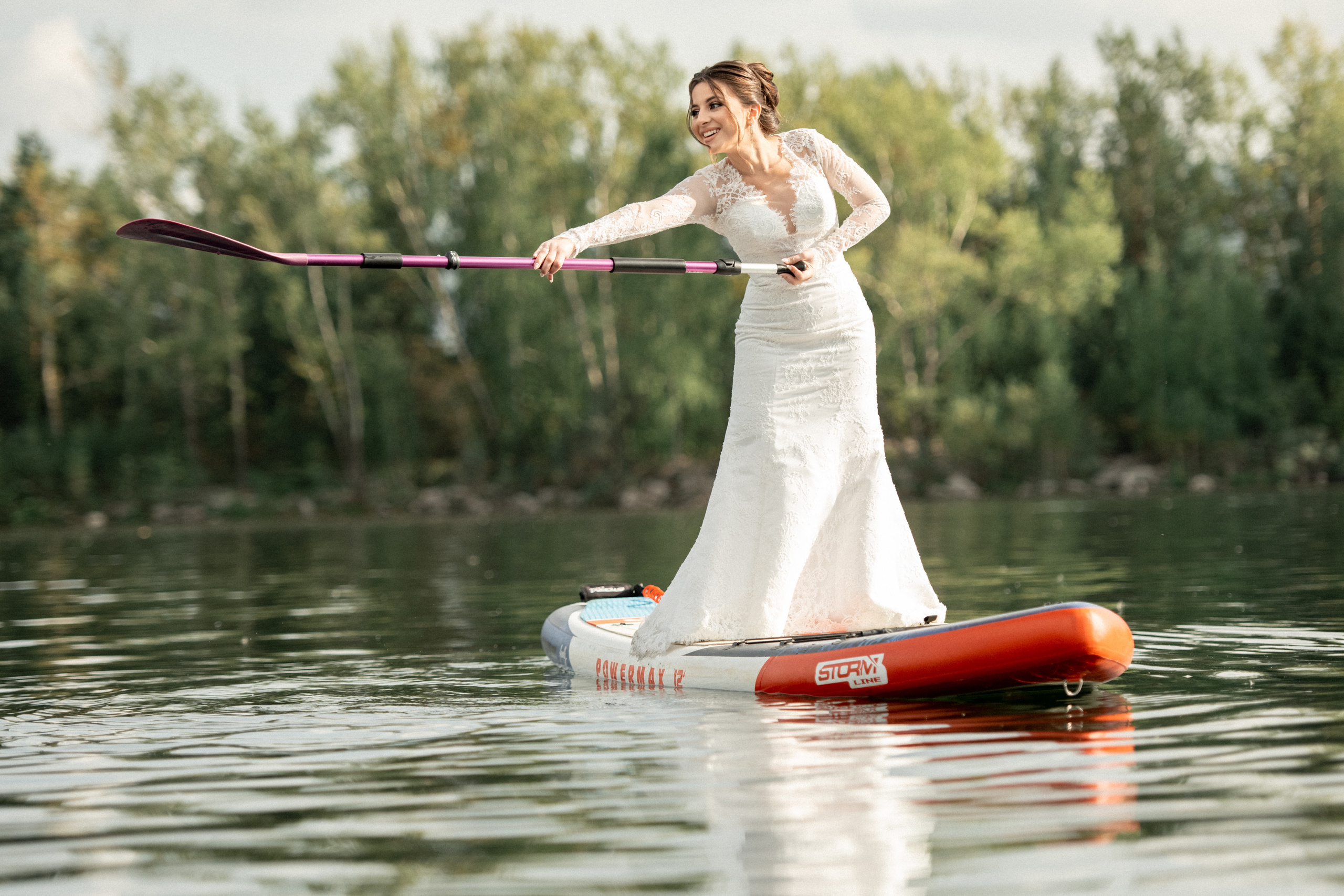 Свадьба на SUP бордах в Красноярске