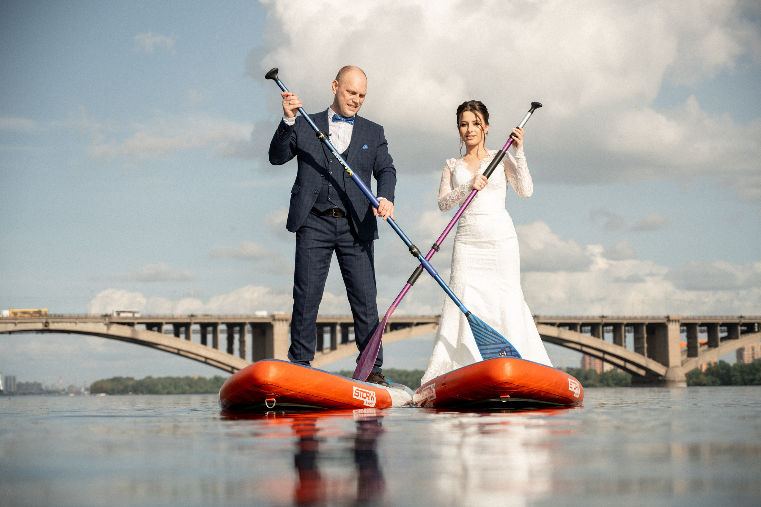 Свадьба на SUP бордах в Красноярске