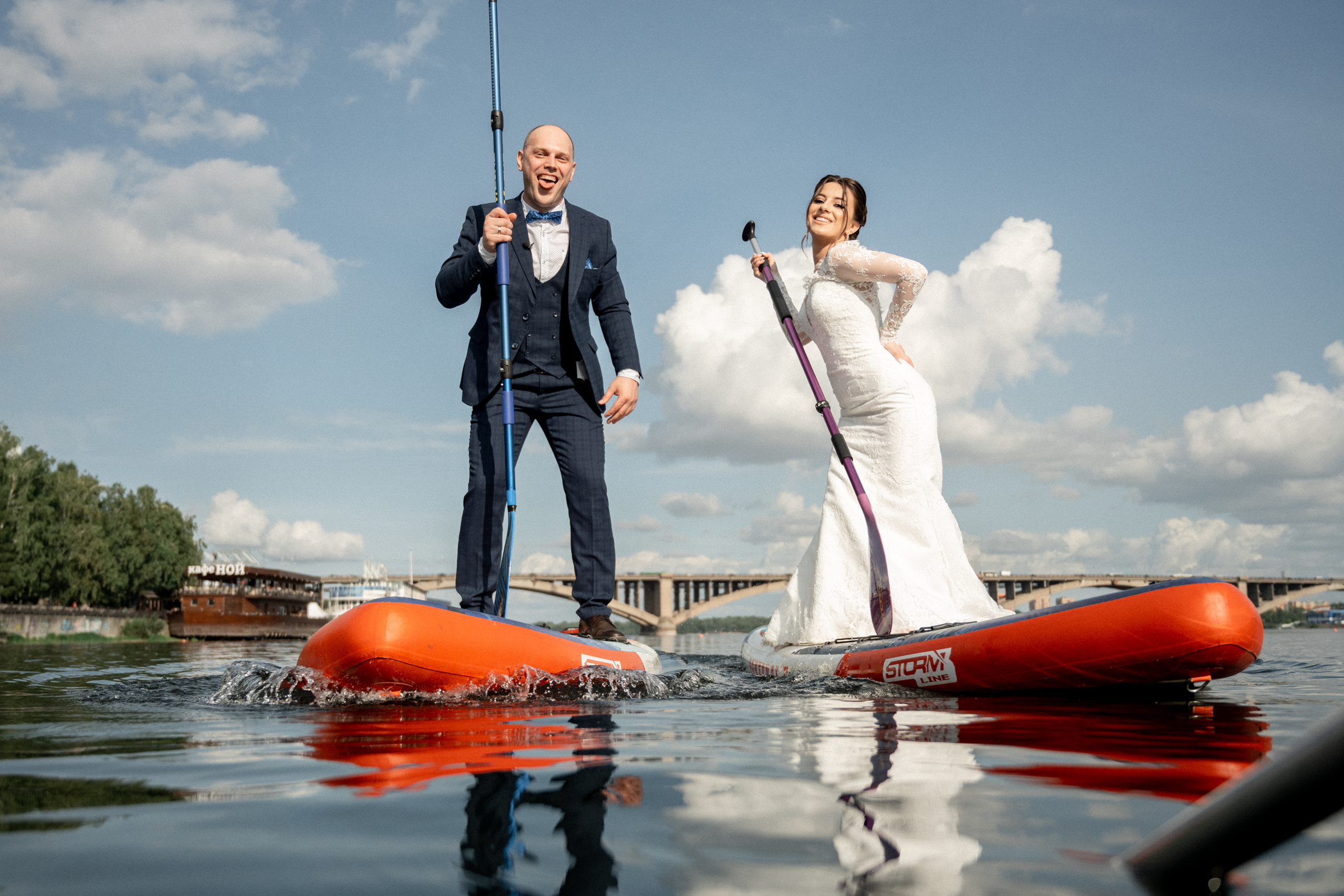Свадьба на SUP бордах в Красноярске