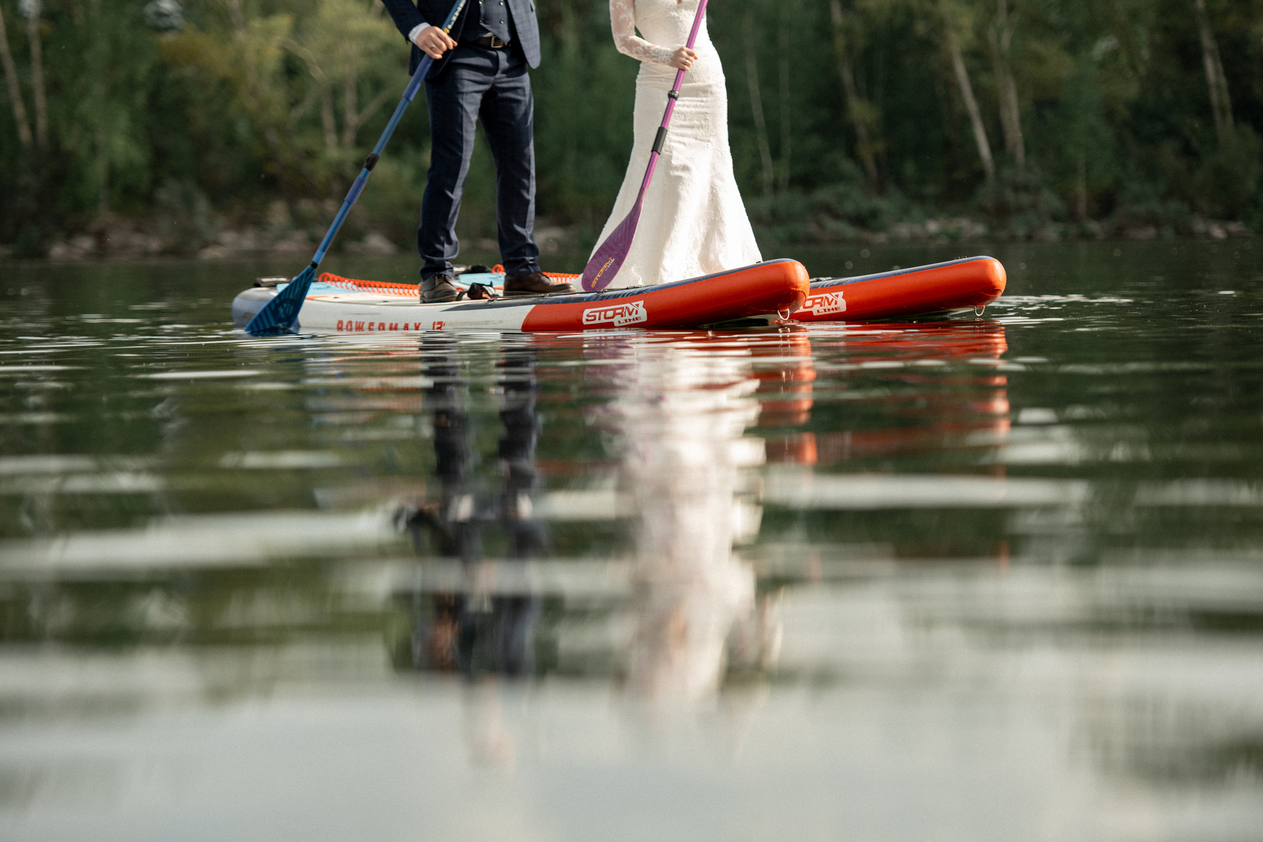 Свадьба на SUP бордах в Красноярске