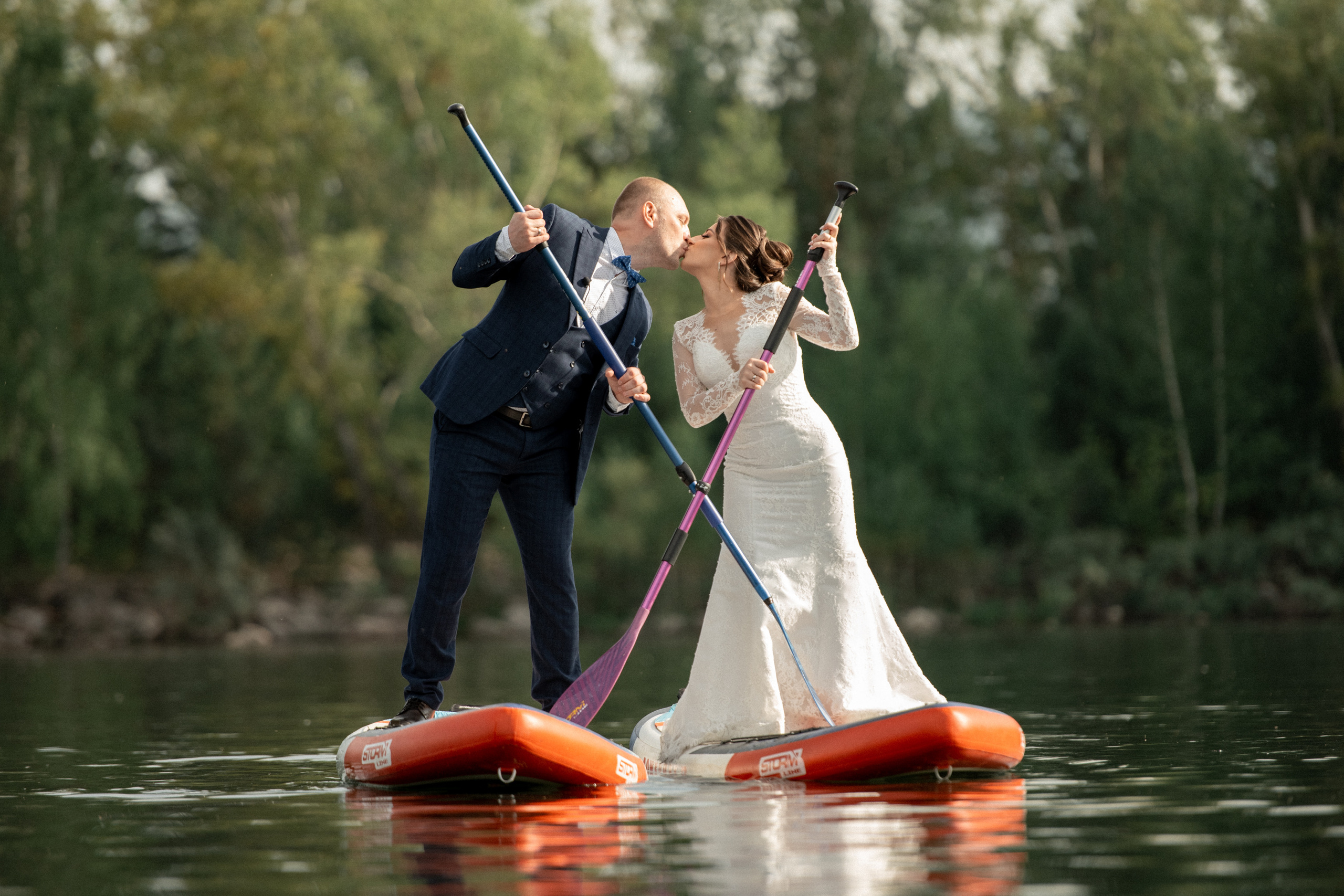 Свадьба на SUP бордах в Красноярске