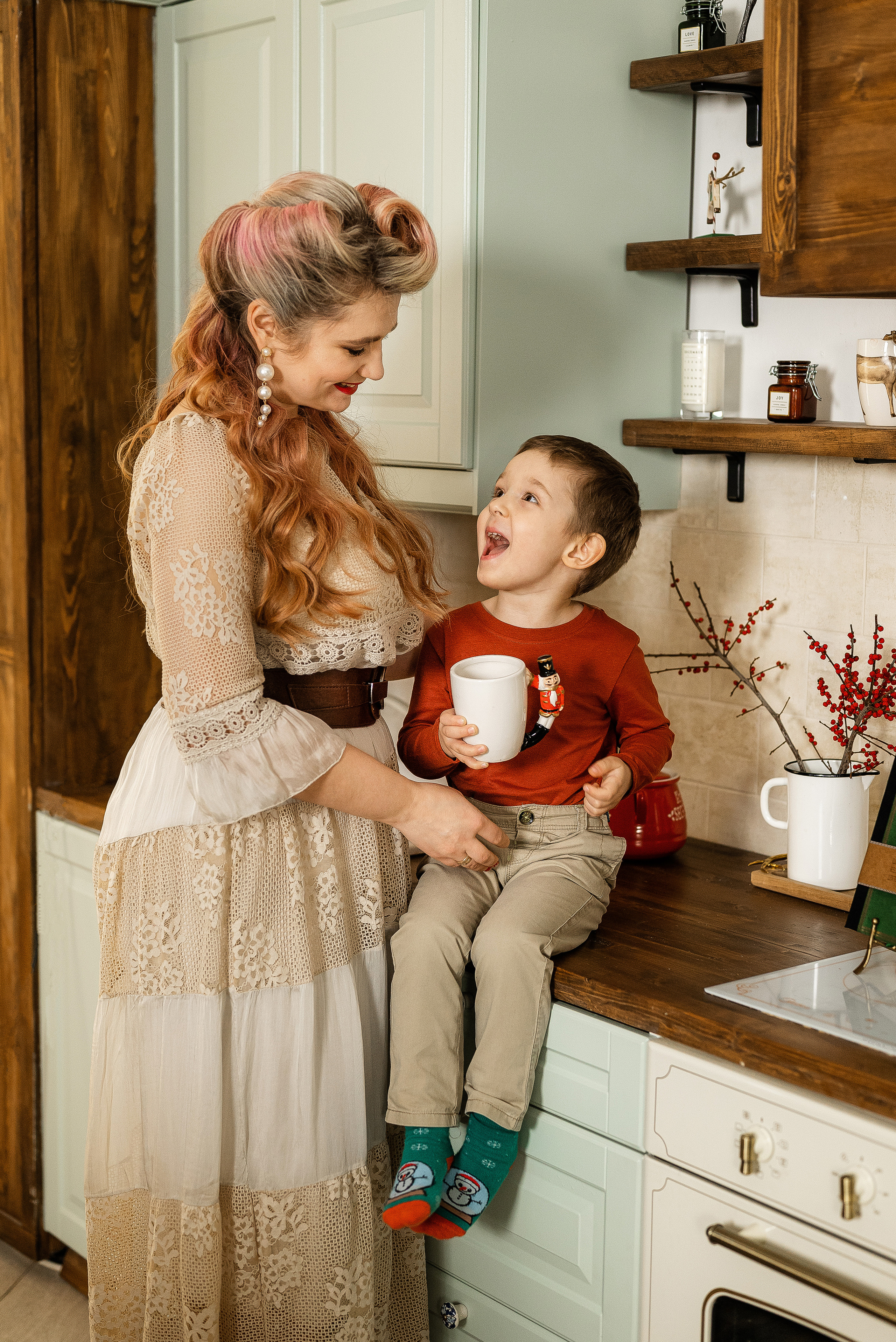 Новогодняя винтажная съемка. Свадебный и портретный фотограф в Минске Наташа Каракулова