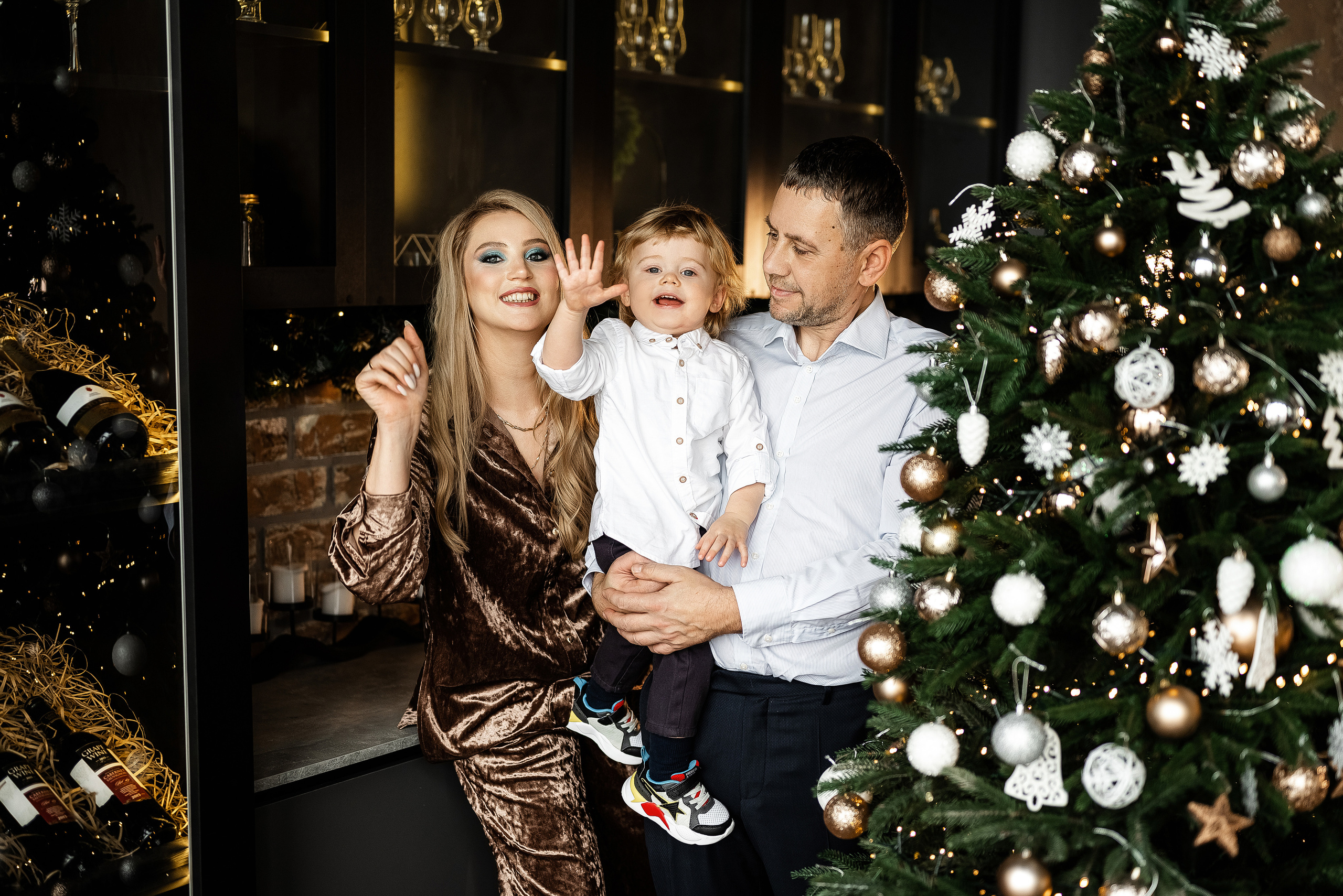 Новогодняя фотосессия семьи Саши. Свадебный и портретный фотограф в Минске Наташа Каракулова